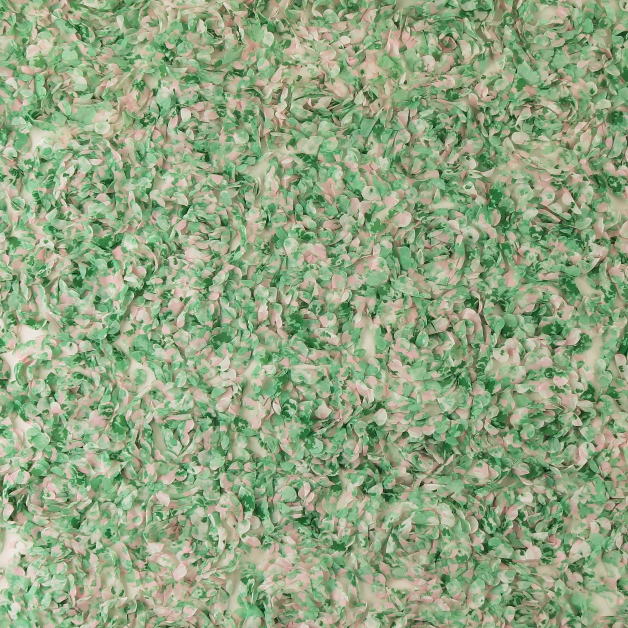 3D Embroidered Mesh - SOCIALITE - 007 - Green