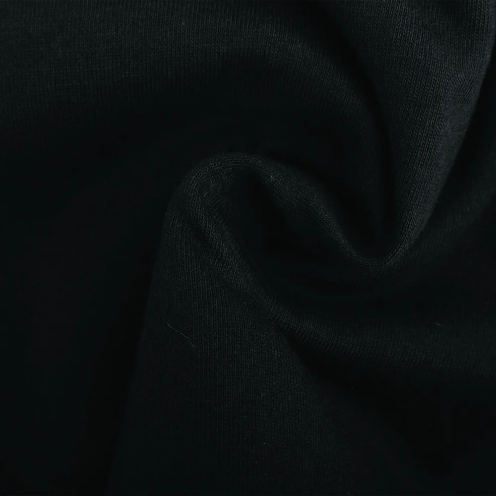 8oz Cotton Jersey - Black - Image 2