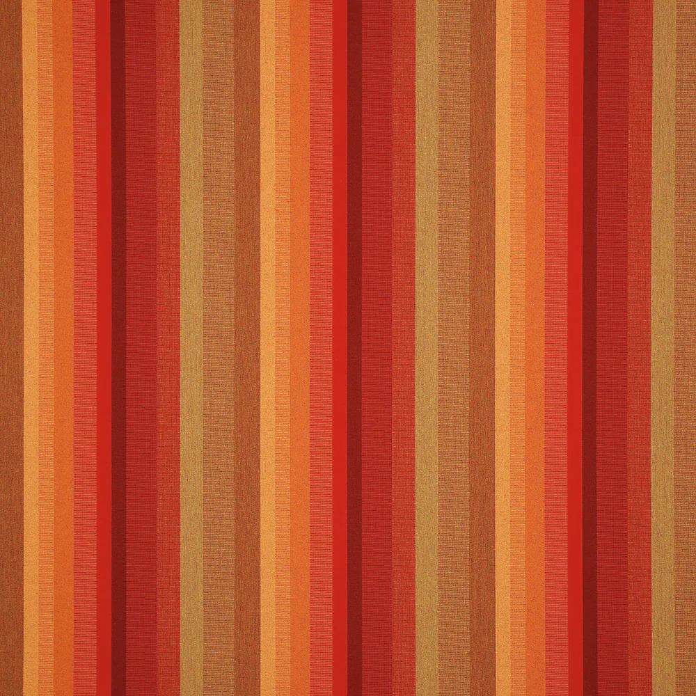 9 x 9 inch Home decor fabric Swatch - Sunbrella Furniture Astoria 56095-0000 Sunset (Stripe)