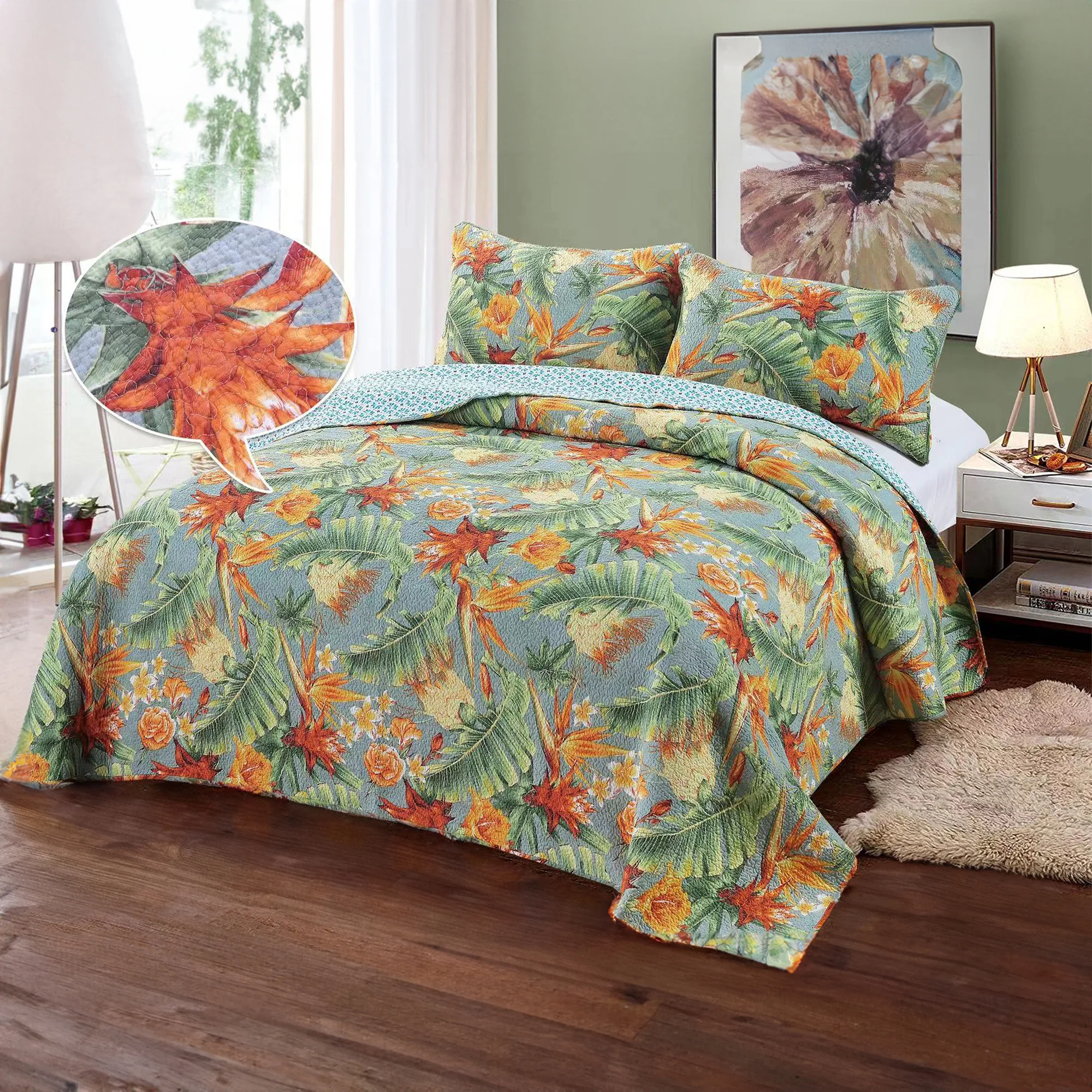 Alora - 3 pc Quilt set