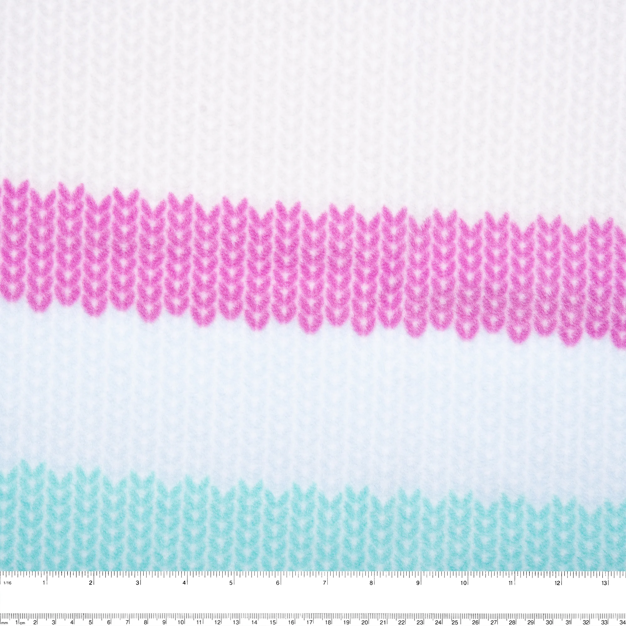 Anti Pill Fleece Print - SLIPPY - Knit - Mint - Image 3
