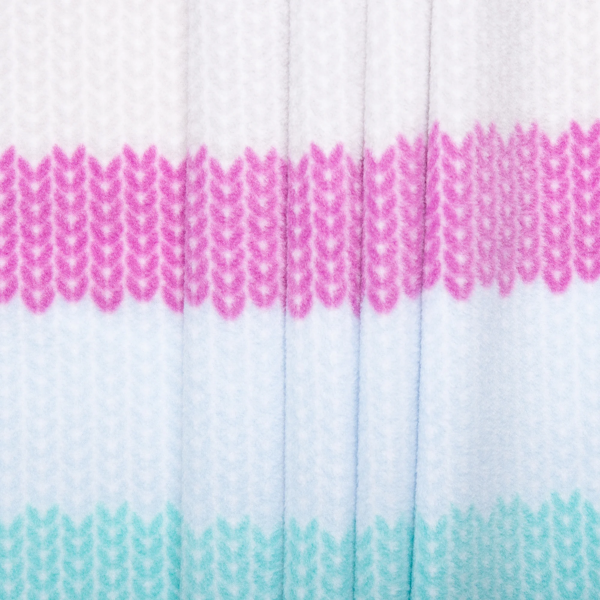 Anti Pill Fleece Print - SLIPPY - Knit - Mint - Image 4