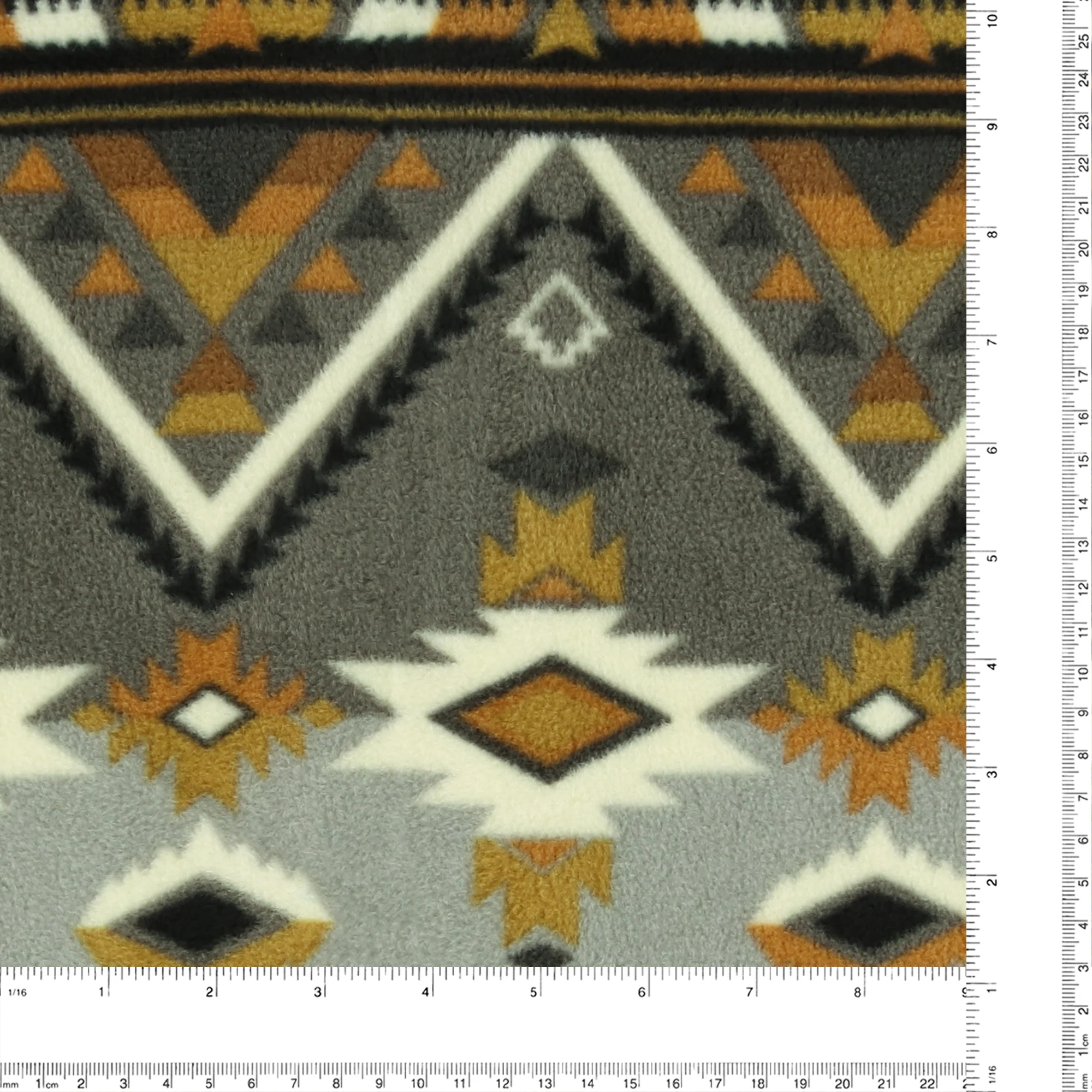 Anti Pill Fleece Print - MONTANA - 049 - Grey - Image 3