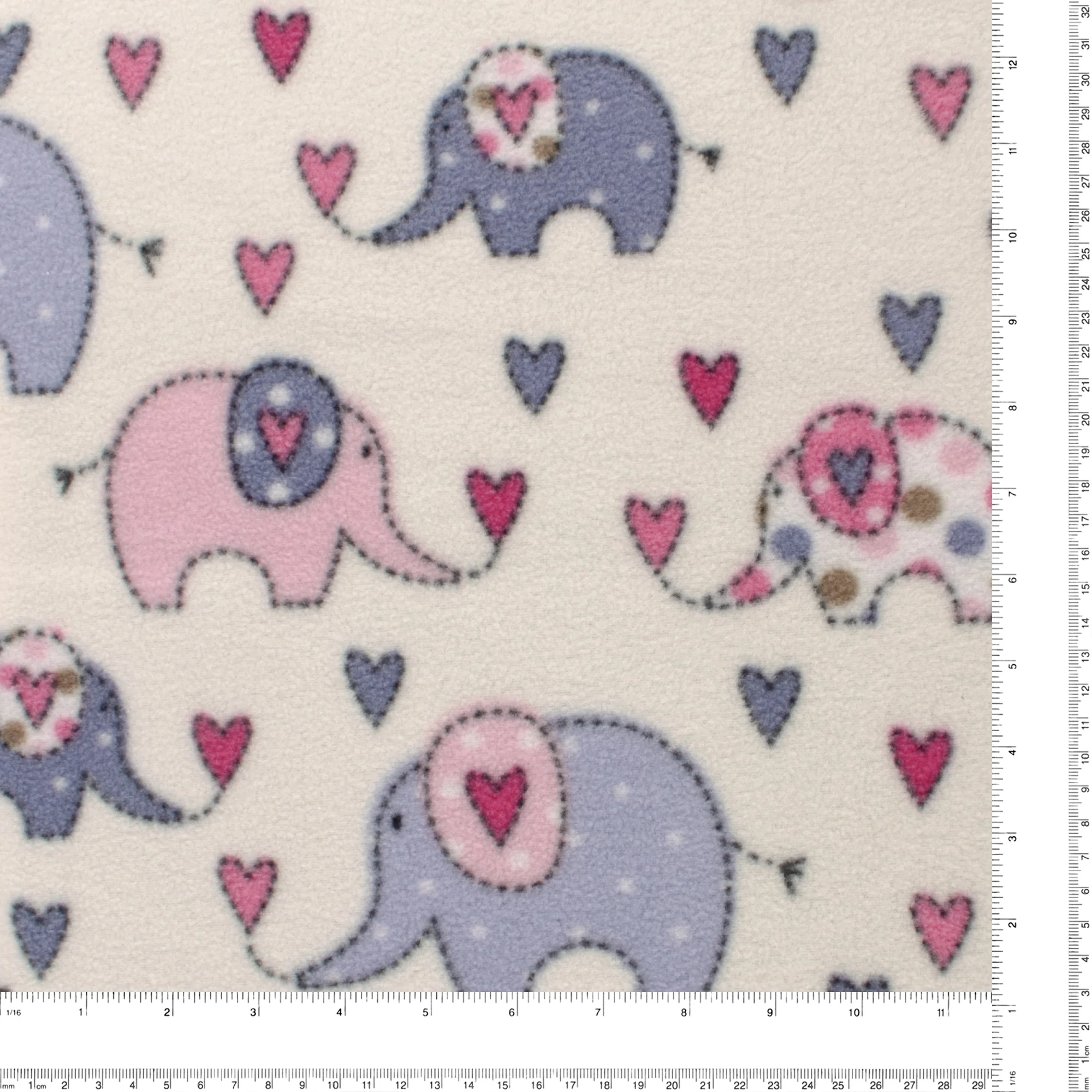 Anti Pill Fleece Print - MONTANA - 319 - Lilac - Image 3