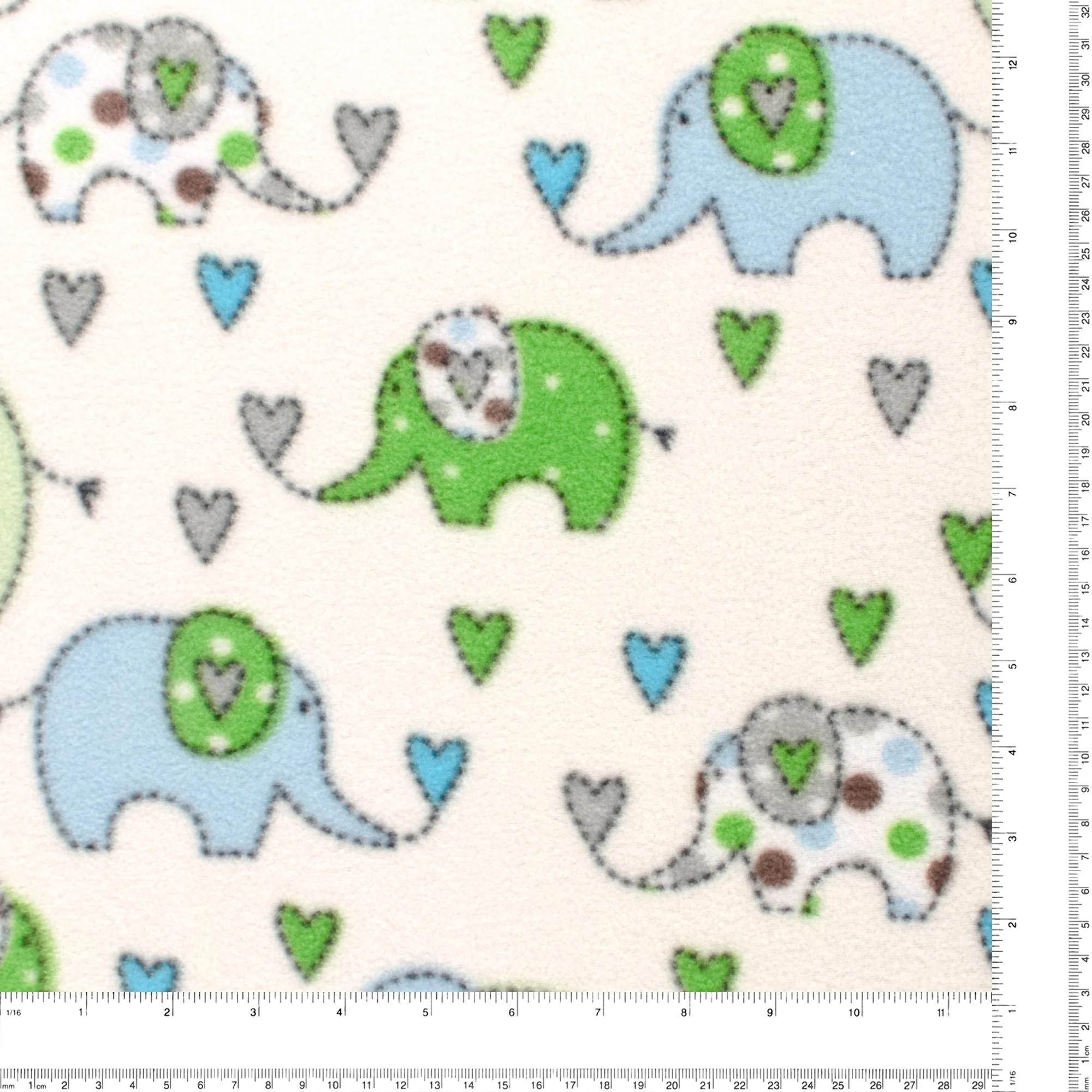 Anti Pill Fleece Print - MONTANA - 321 - Green - Image 3