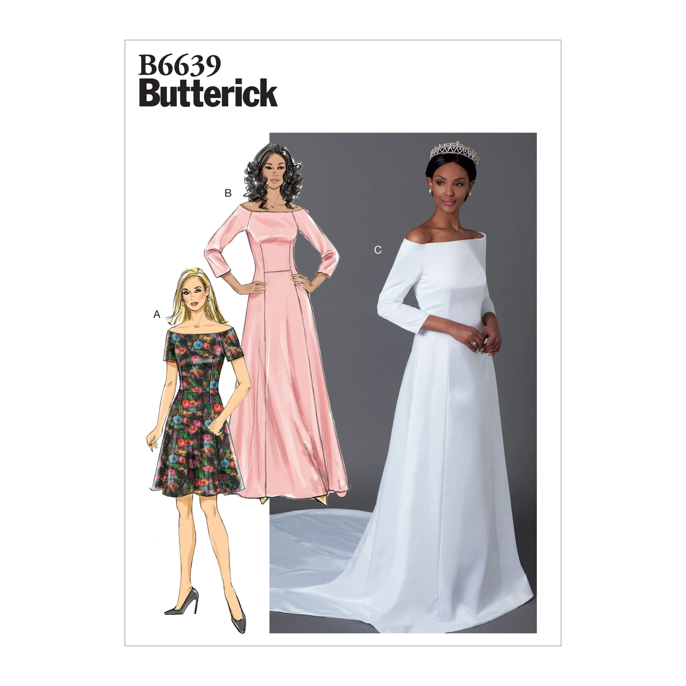 B6639 Misses' Dress (Size: 14-16-18-20-22)