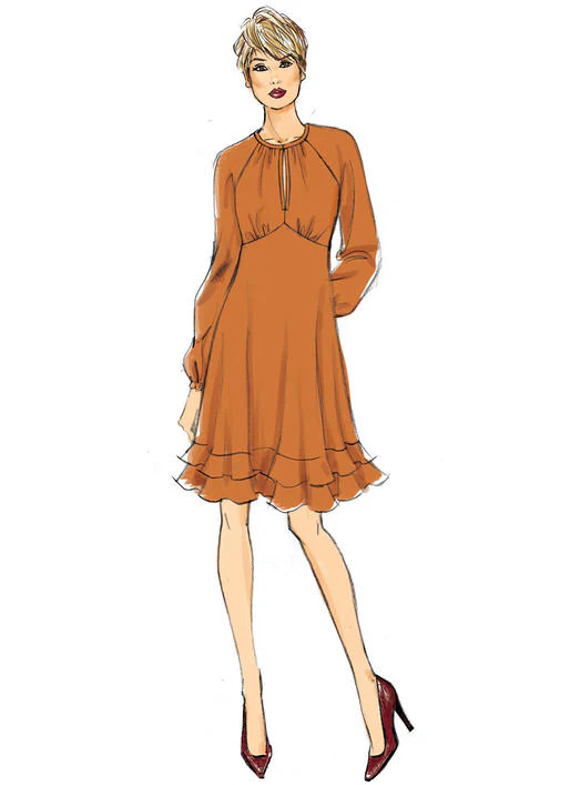 B6705 Misses' Dress (Size: 14-16-18-20-22) - Image 3