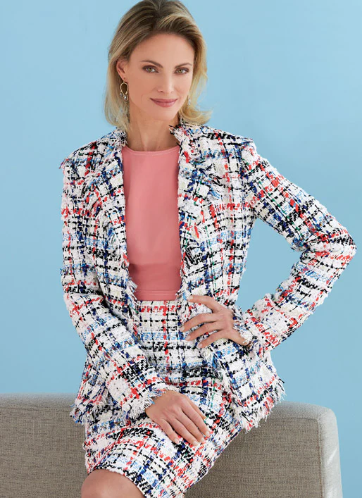 B6738 Misses' Jacket, Dress, Top, Skirt & Pants (Size: 14-16-18-20-22) - Image 7