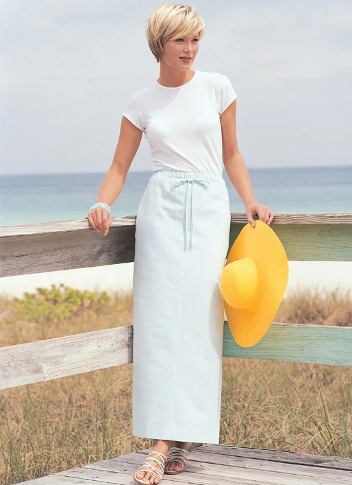 B6742 Misses'/Misses' Petite Elastic-Waist Skirts, Shorts and Pants (Size: 16-18-20-22-24) - Image 2