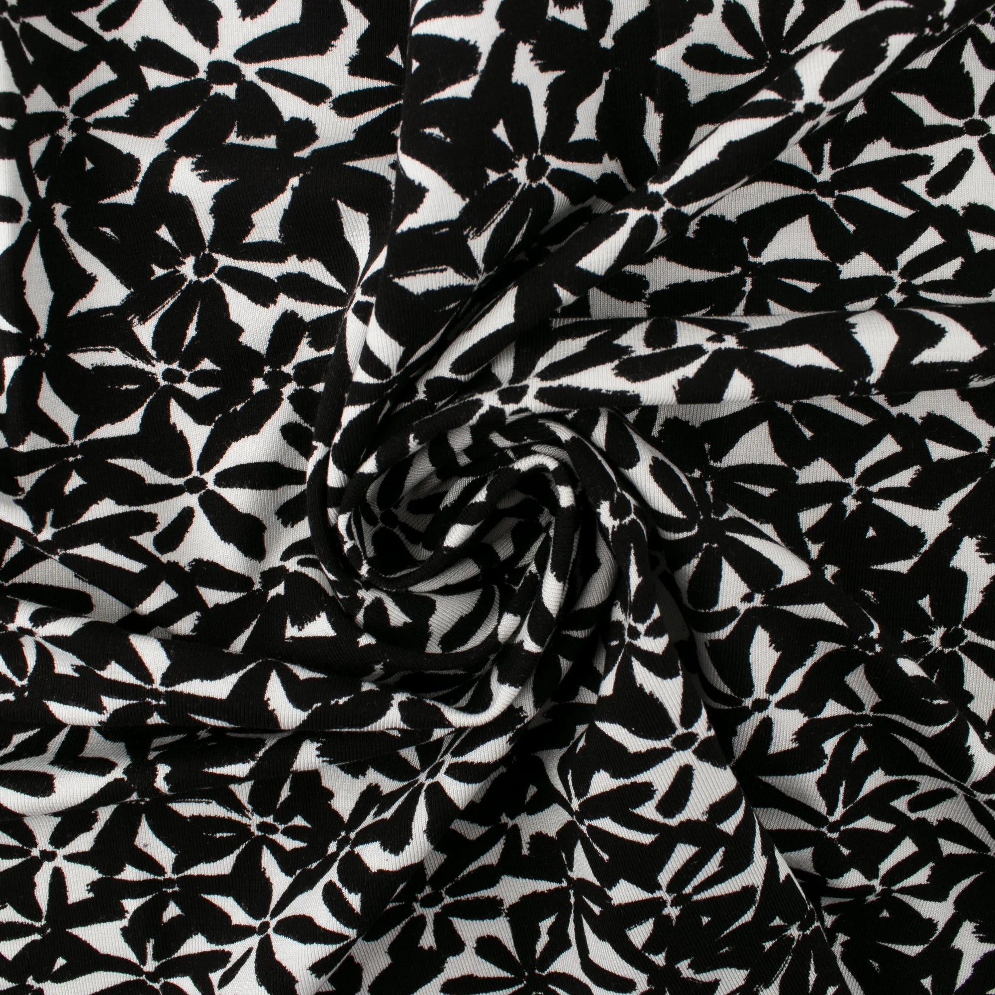 BAMBOO - Printed knit - Black/White - Image 2