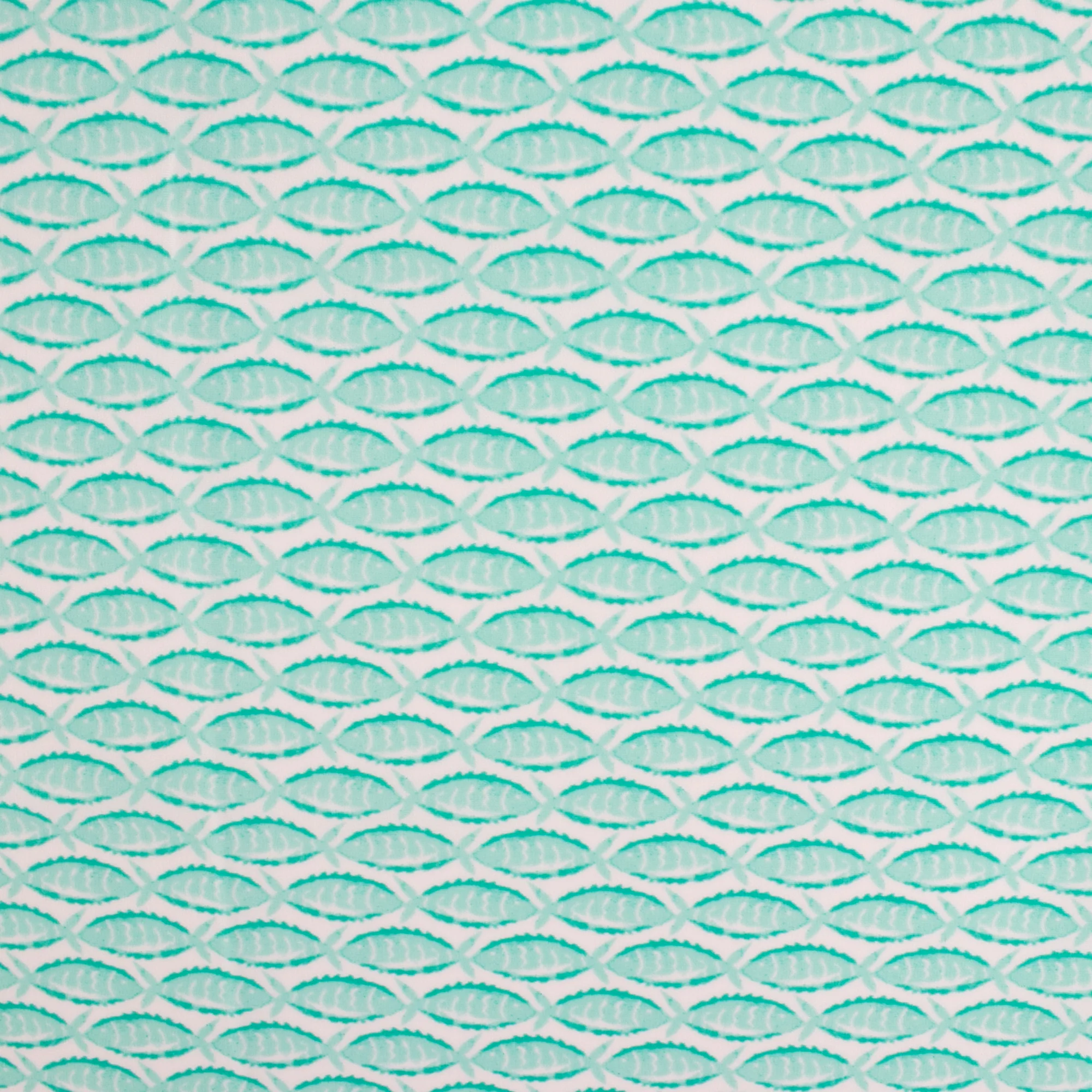 Bathing Suit Print - Fish - Aqua