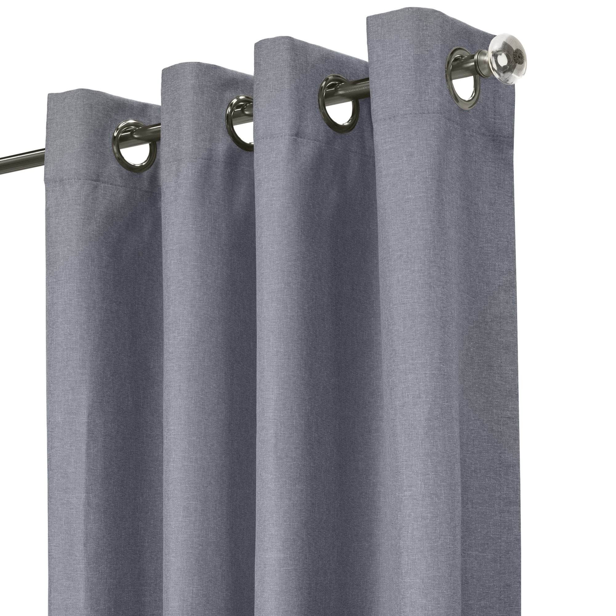 Blackout Grommet curtain panel - Edison - Blue - Image 2