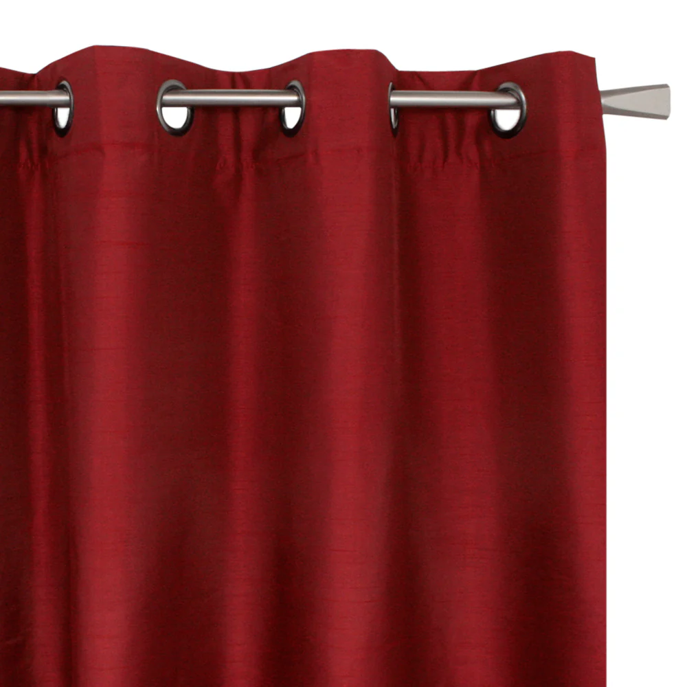 Blackout grommet panel - Britney - Red - 54 x 95''