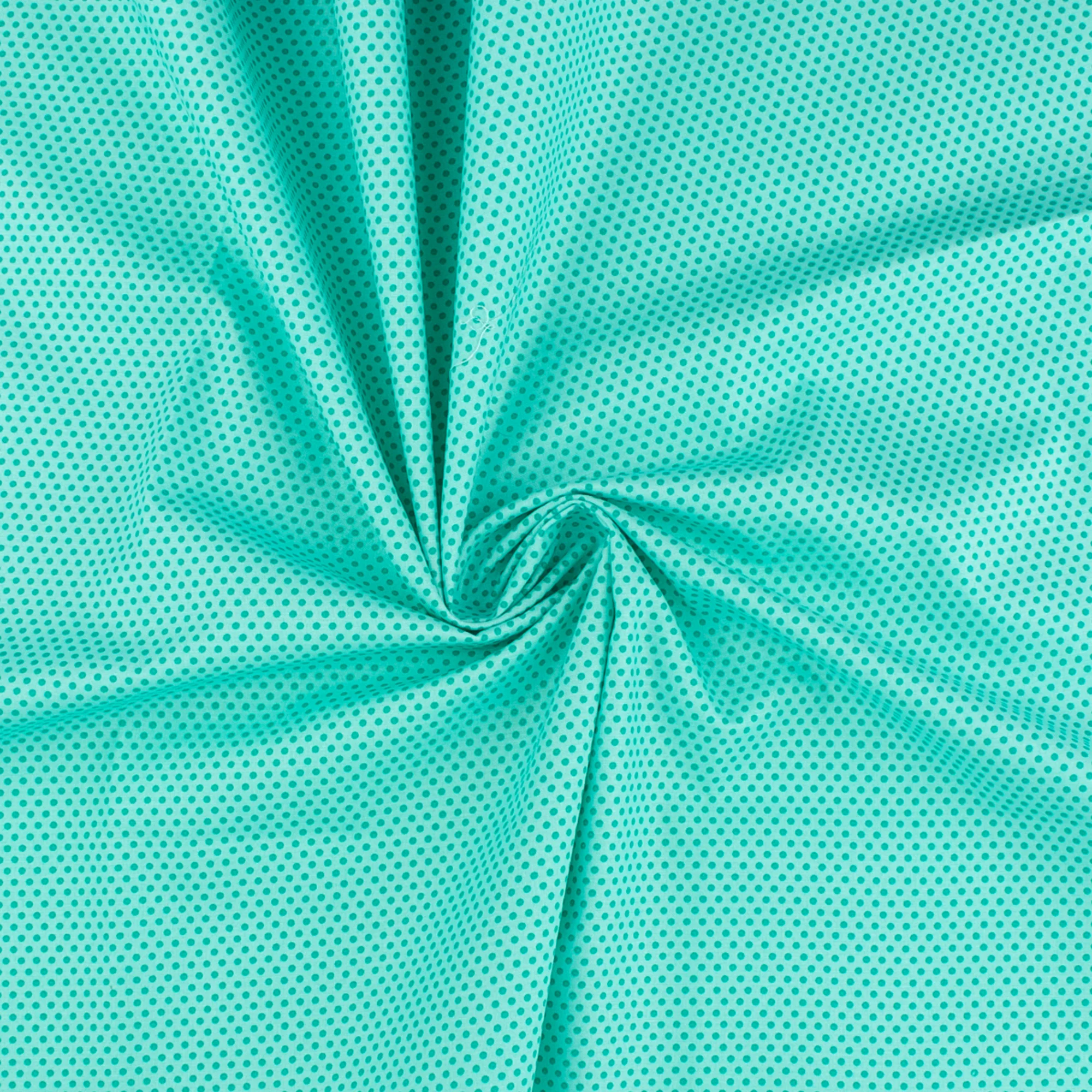 Blender Fabric - MINI DOT - Aqua - Image 2