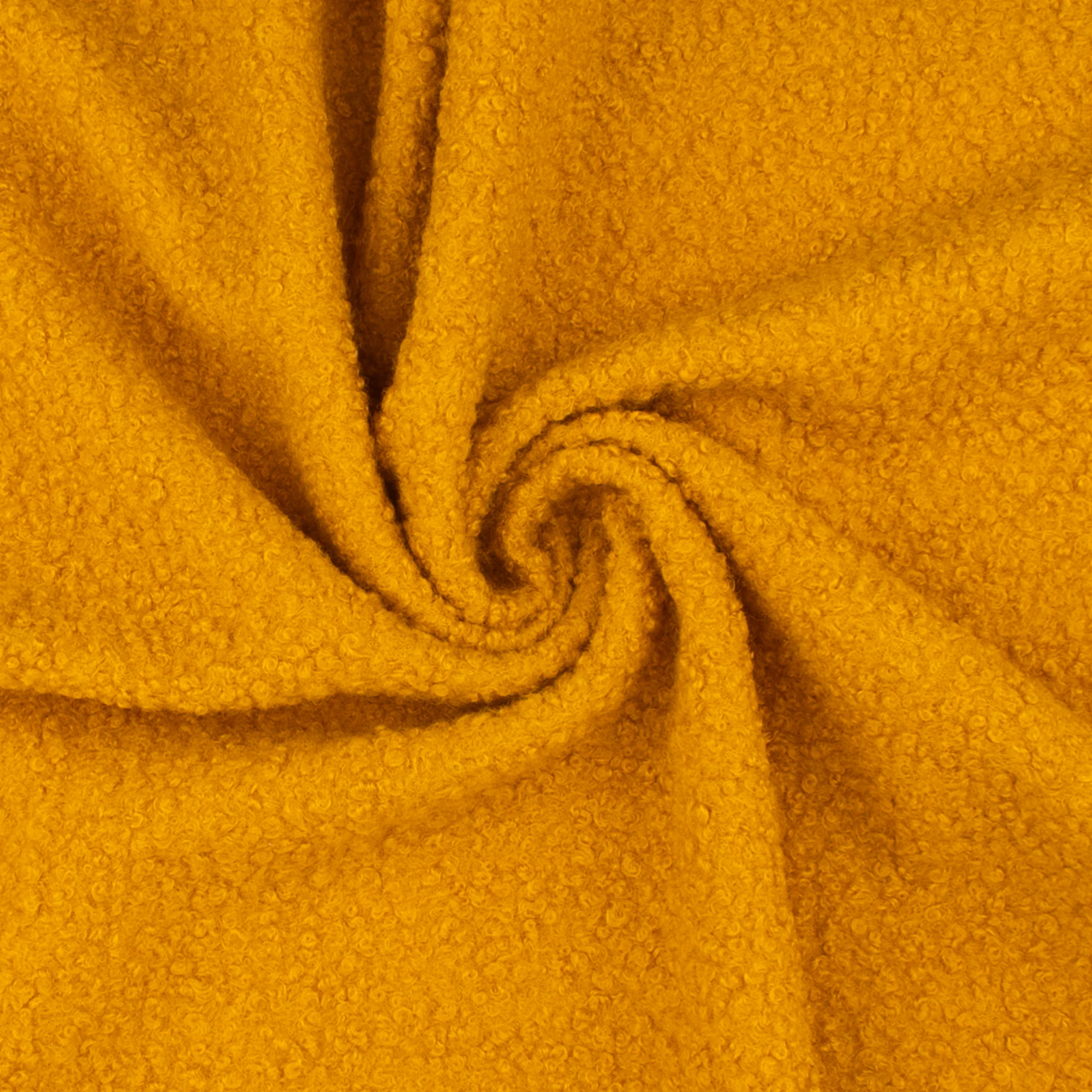Bouclé coating - Ochre - Image 2