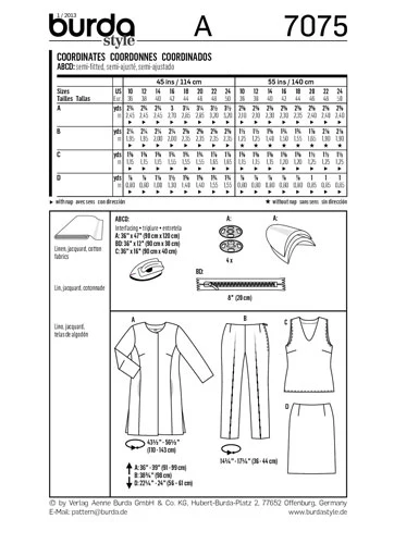 BURDA - 7075 Ladies Coordinates - Image 3