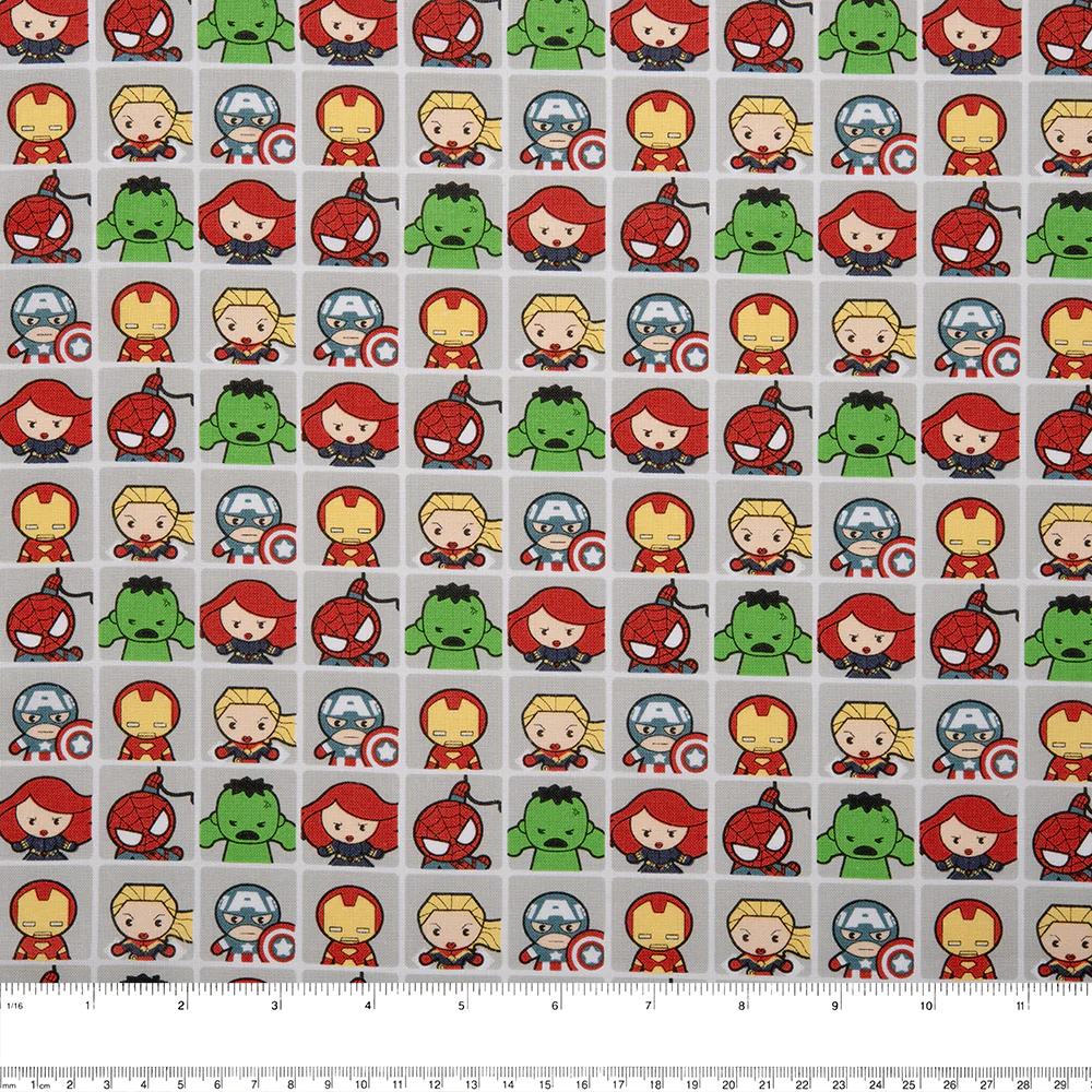 Camelot - PRIVILÈGE - Licensed Cotton Print - Avengers - Mini - Box - Grey - Image 2