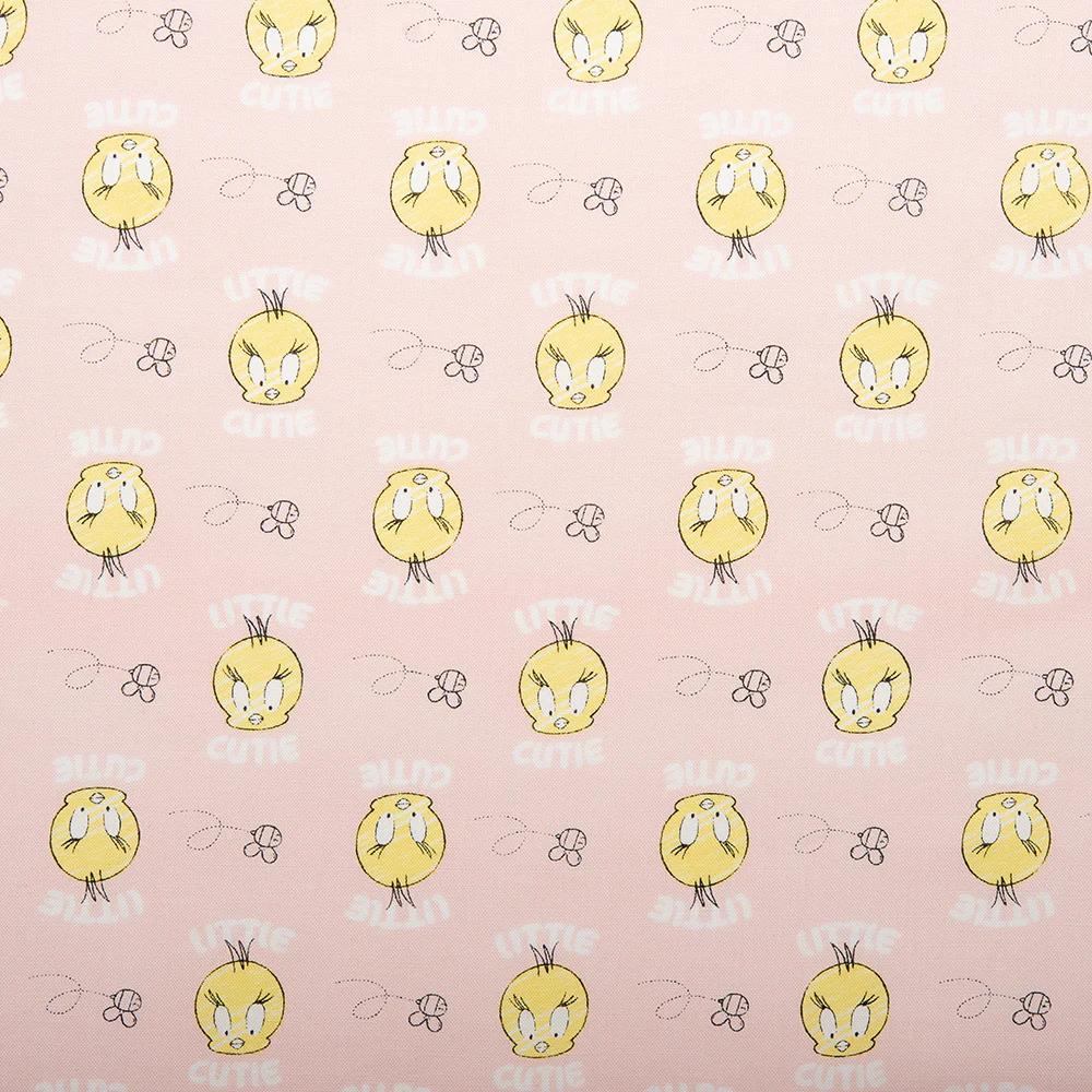 Camelot - PRIVILÈGE - Licensed Cotton Print - Looney Tunes - Tweety Bird - Pink
