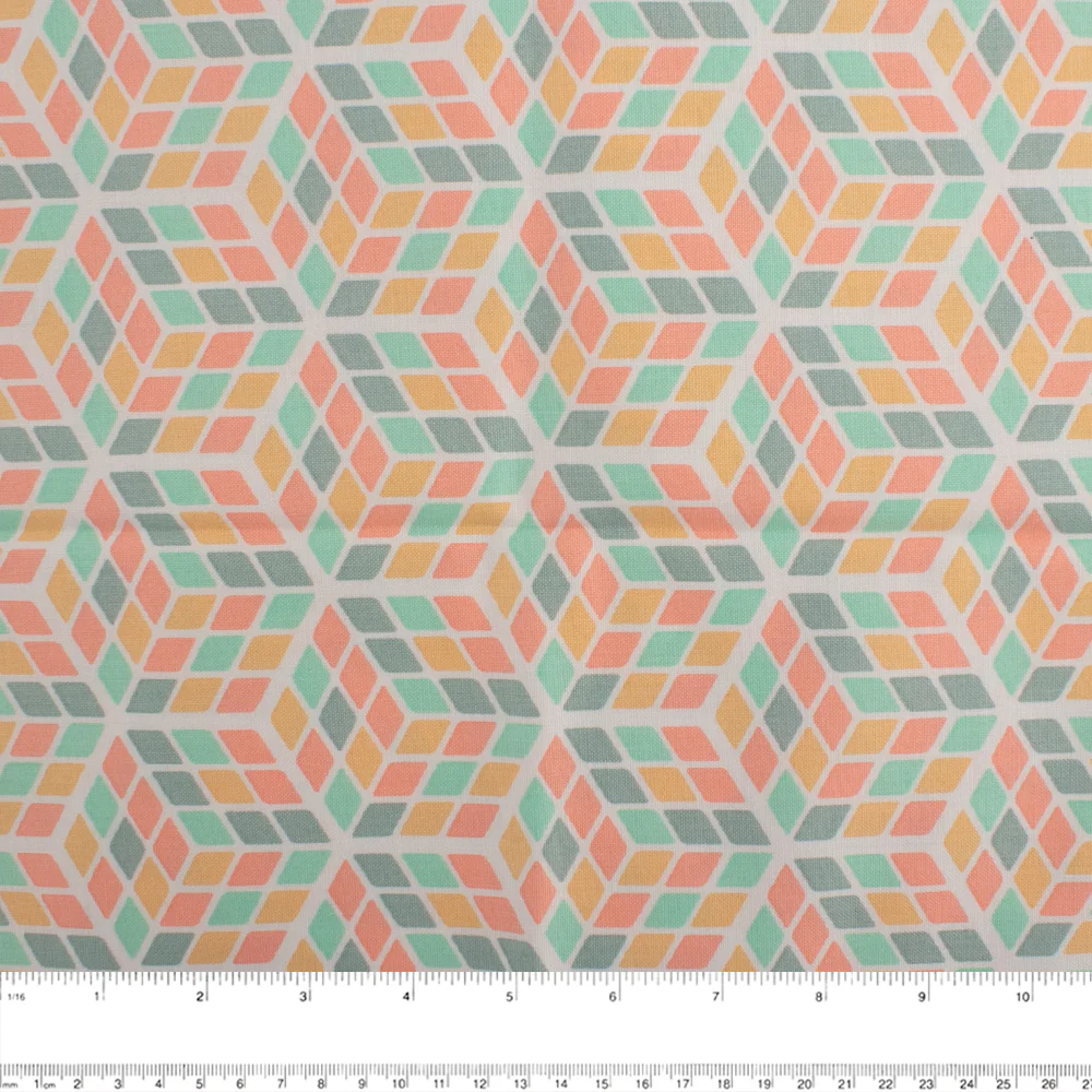 Camelot - PRIVILÈGE - Licensed Cotton Print - Rubik's - Cube - Pink - Image 2