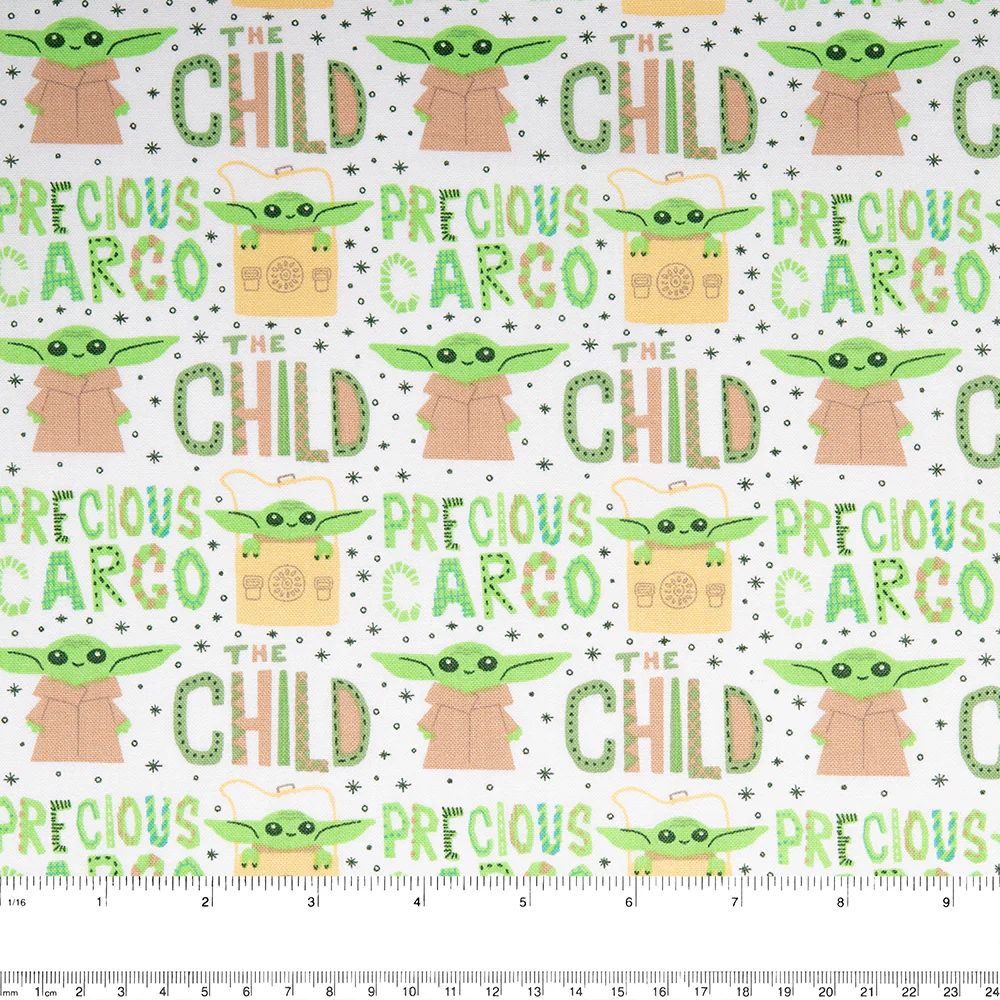 Camelot - PRIVILÈGE - Licensed Cotton Print - Star Wars - Yoda - White - Image 2