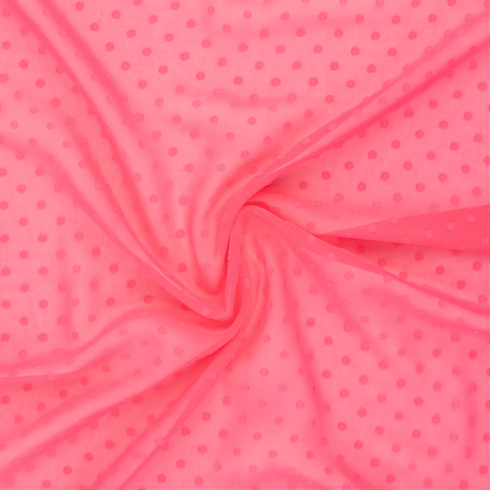 Chiffon with Dot - ROSY - Hot Pink - Image 2