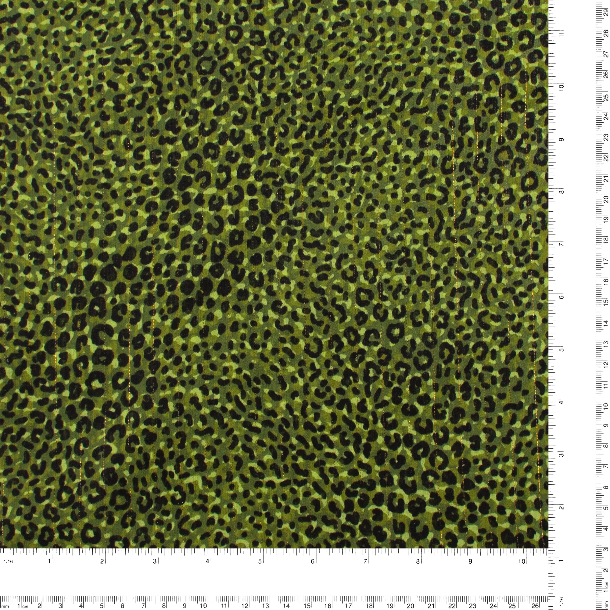 Chiffon with Metallic Print - CANNES - 008 - Skin - Green - Image 3