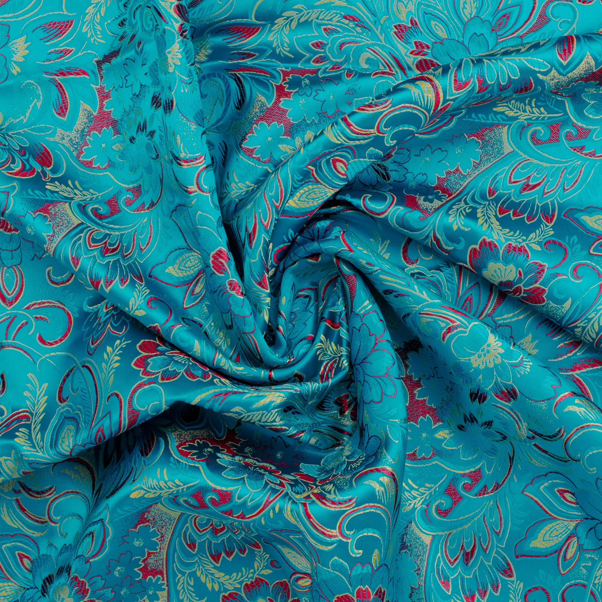 Chinese Brocade - 049 - Turquoise - Image 2