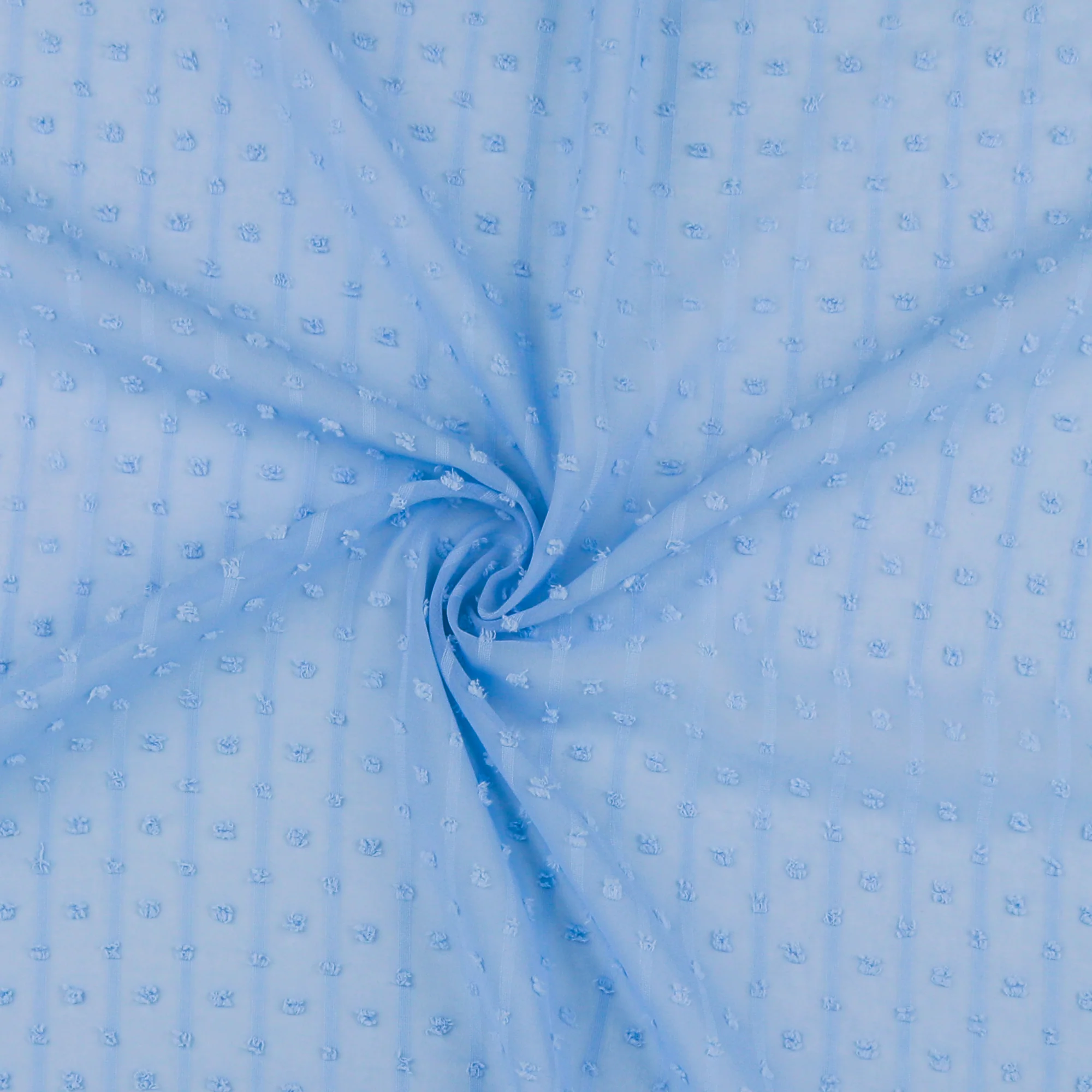Clipped Chiffon - ROSY - Light Blue - Image 2