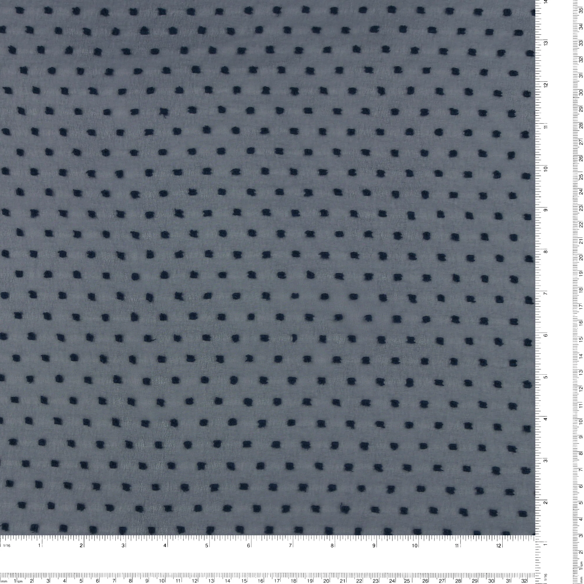Clipped Chiffon - ROSY - Navy - Image 3