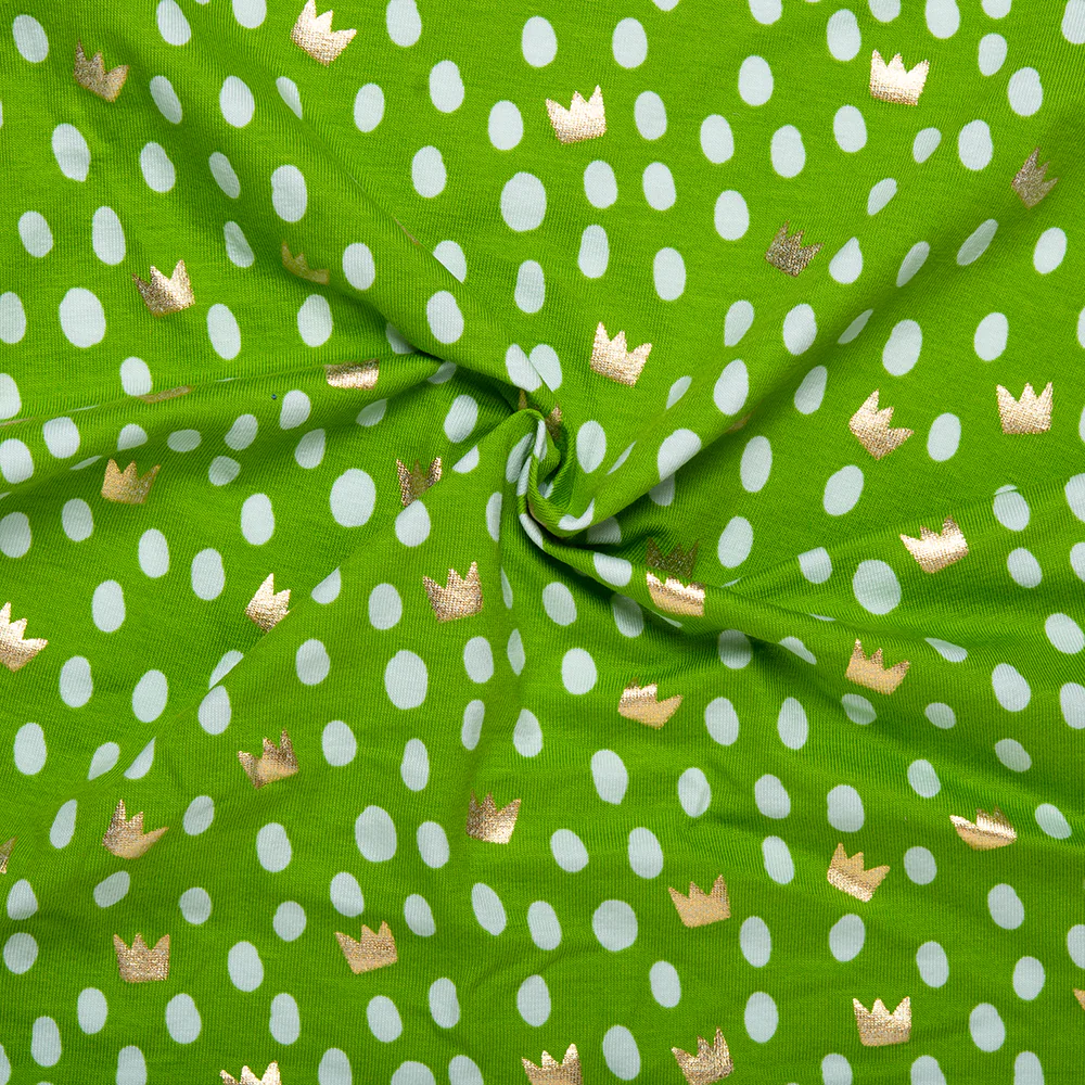 Cotton Lycra Knit Print - IMA-GINE F21 - Princess - Green - Image 2