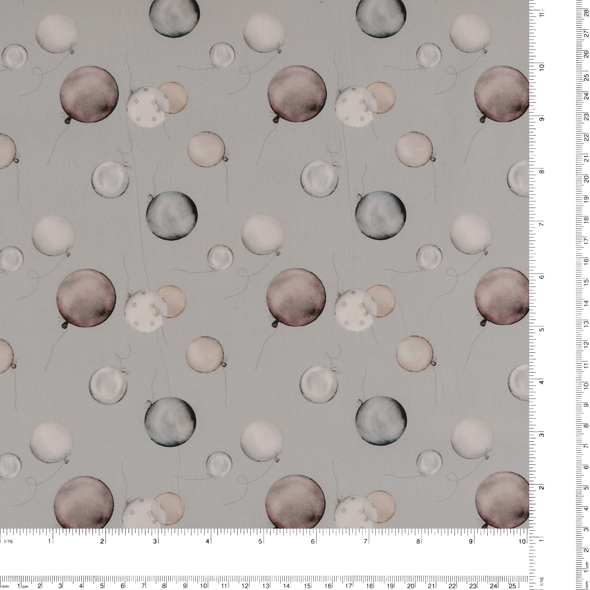 Cotton Poplin Print - DIDI - 001 - Light Grey - Image 3
