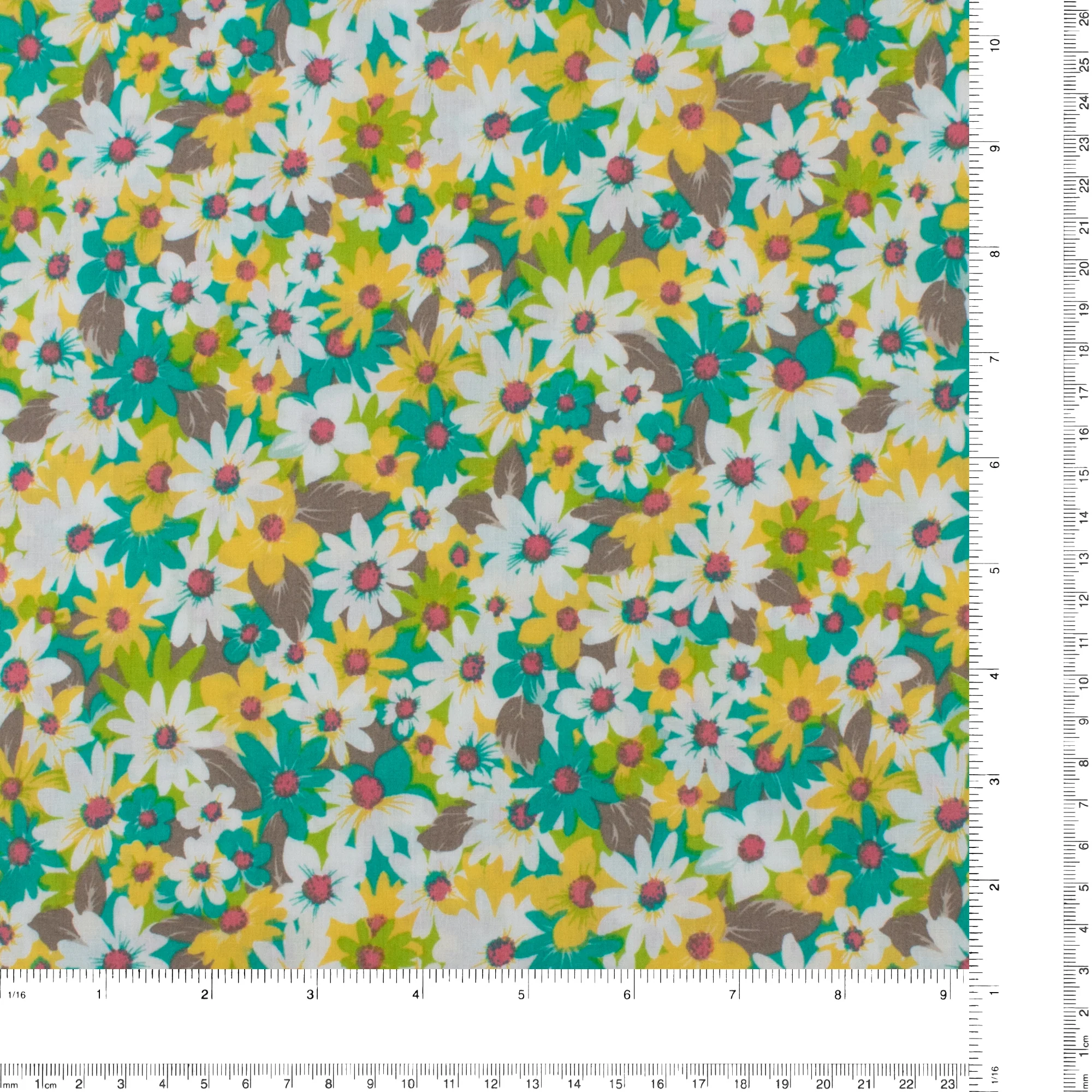 Cotton Poplin Print - WINNIE - 009 - Jade - Image 3