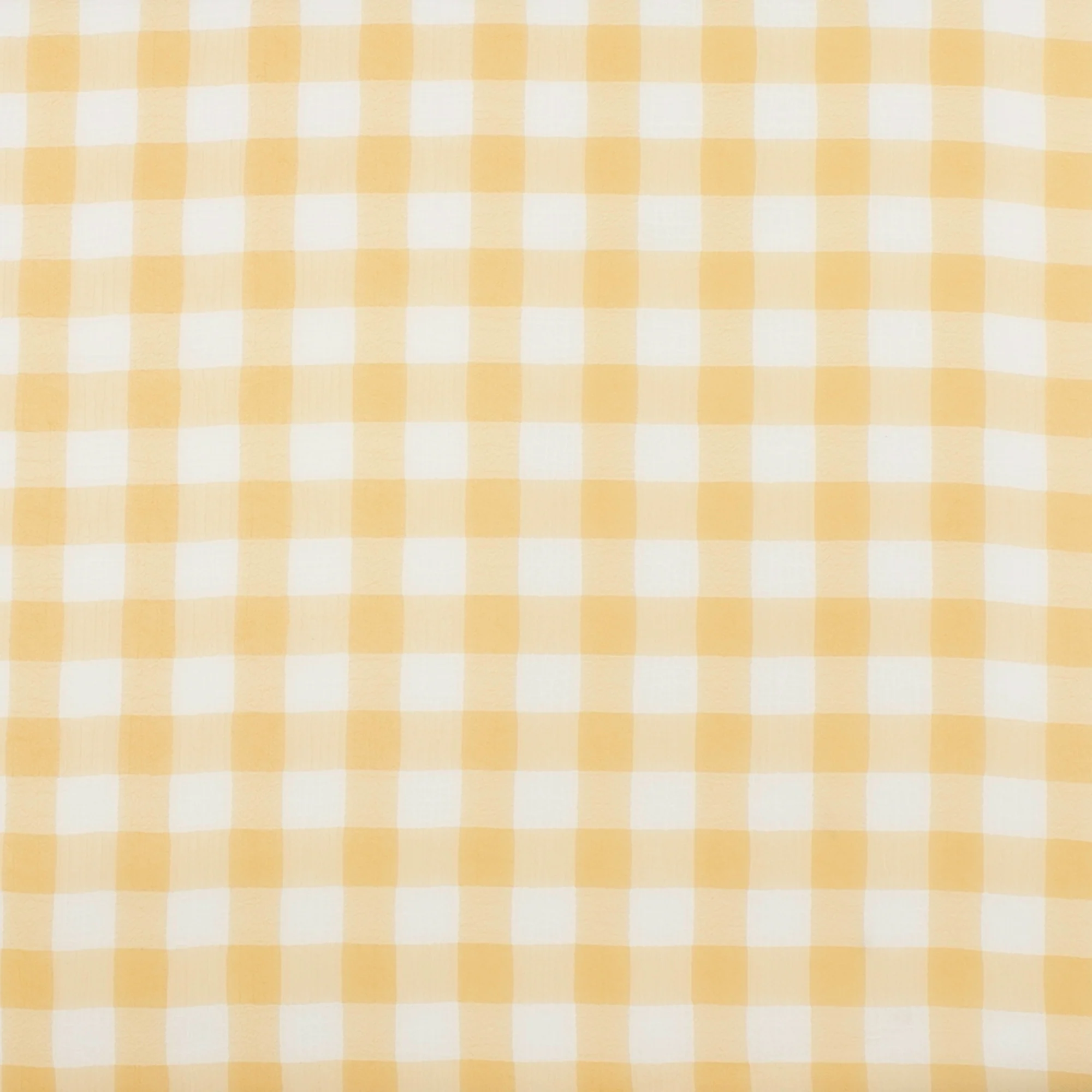 Crepe Chiffon - DAISY - Big Checks - Wheat