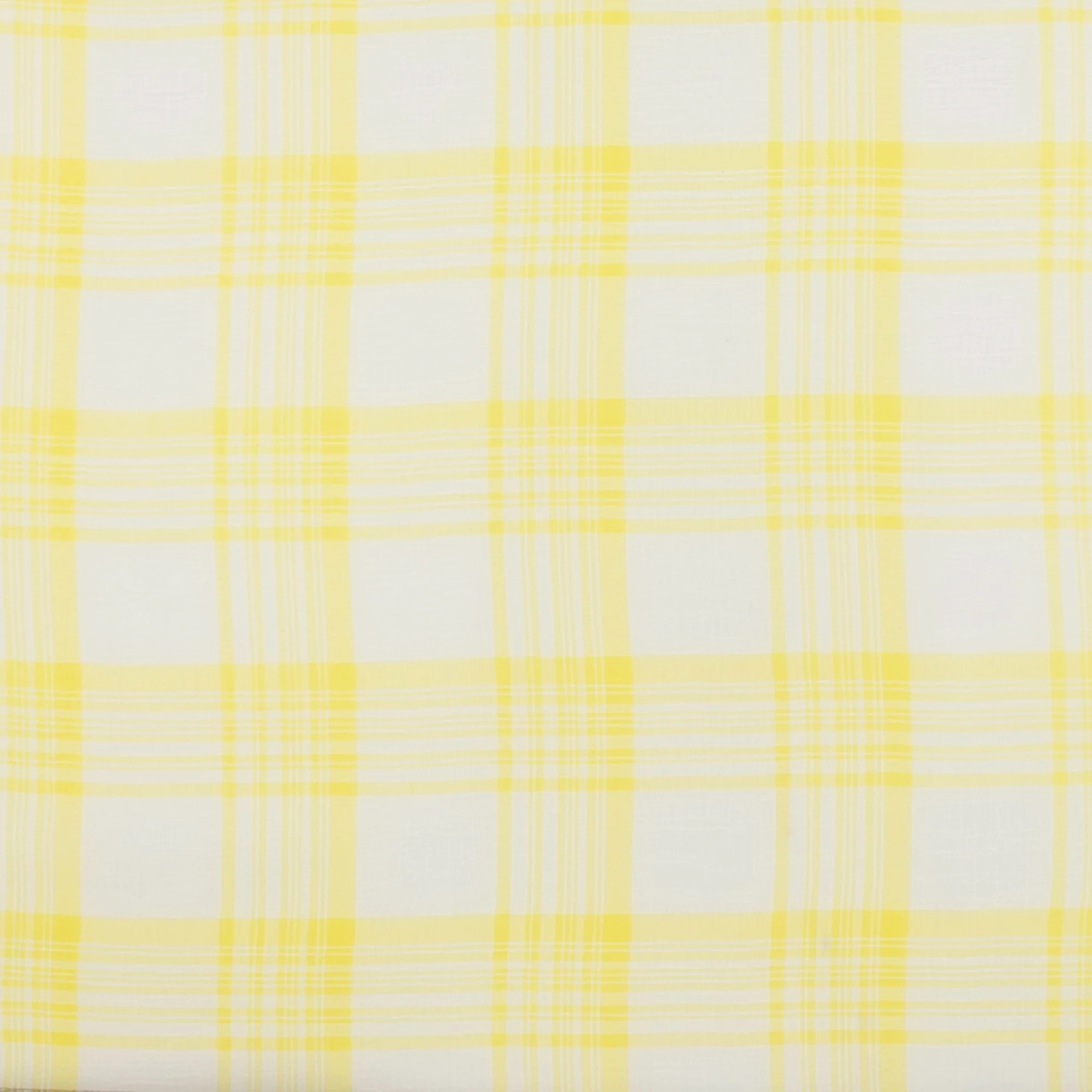 Crepe Chiffon - DAISY - Big Plaid - Yellow