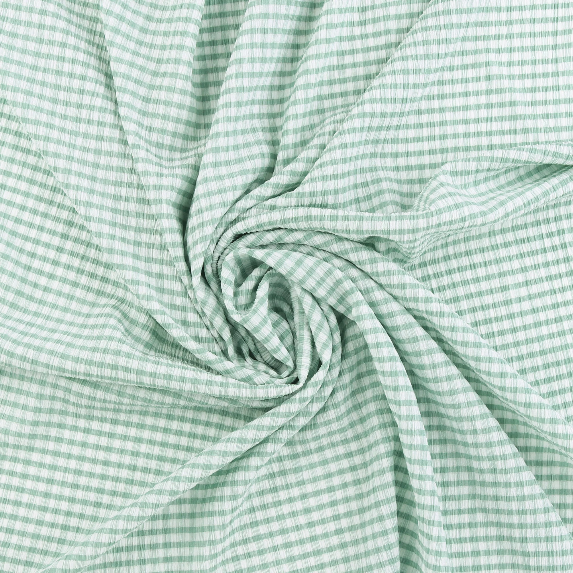 Crinkled Polyester - CHANTAL - 002 - Mint - Image 2