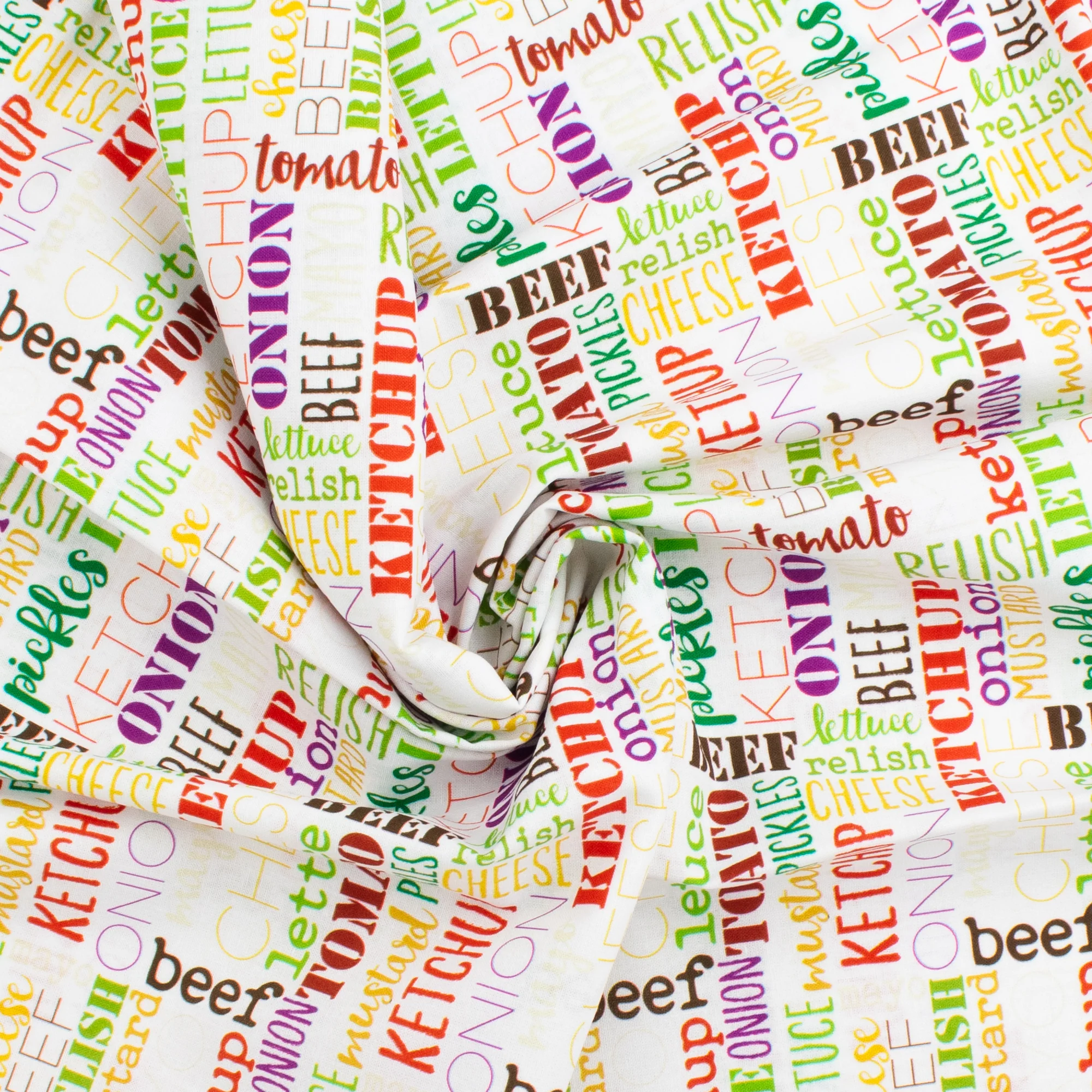 Digital Printed Cotton - BACKYARD BBQ - 006 - White - Image 2