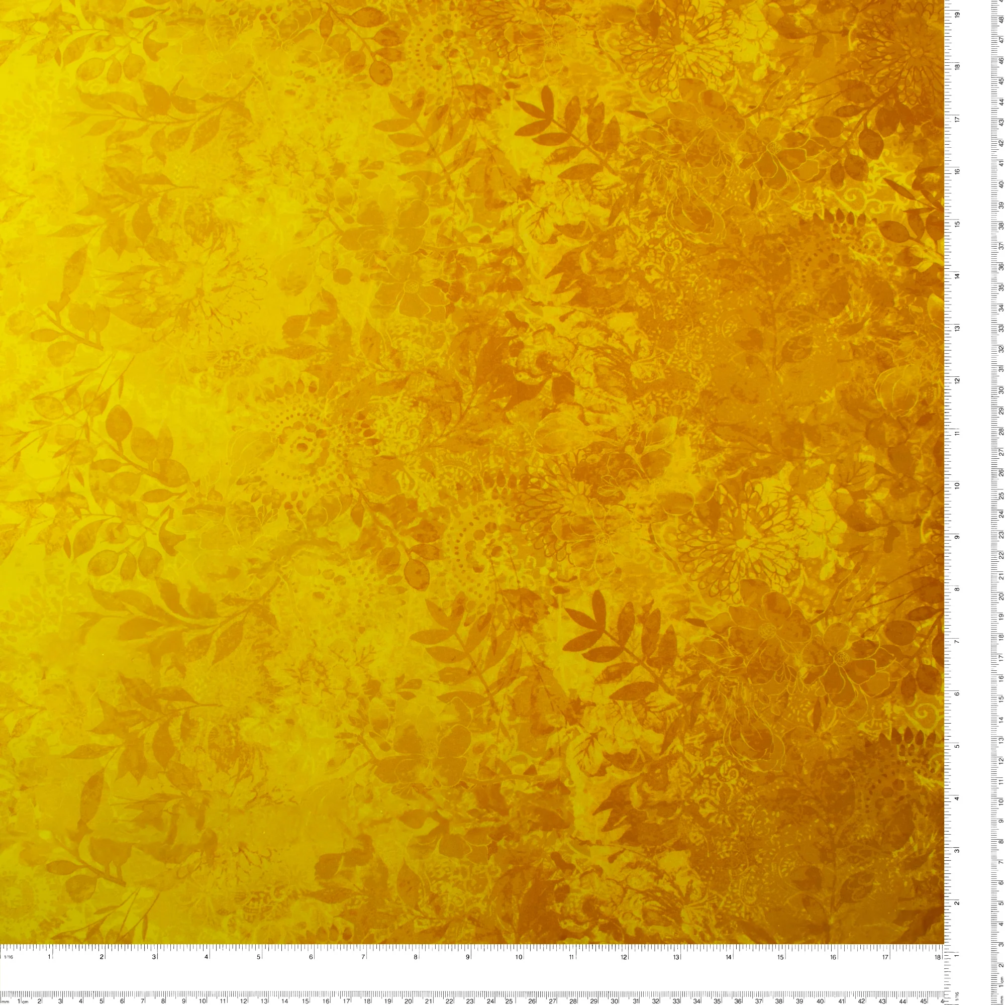 Digital Printed Cotton - GAIA GRADATIONS - 007 - Yellow - Image 3