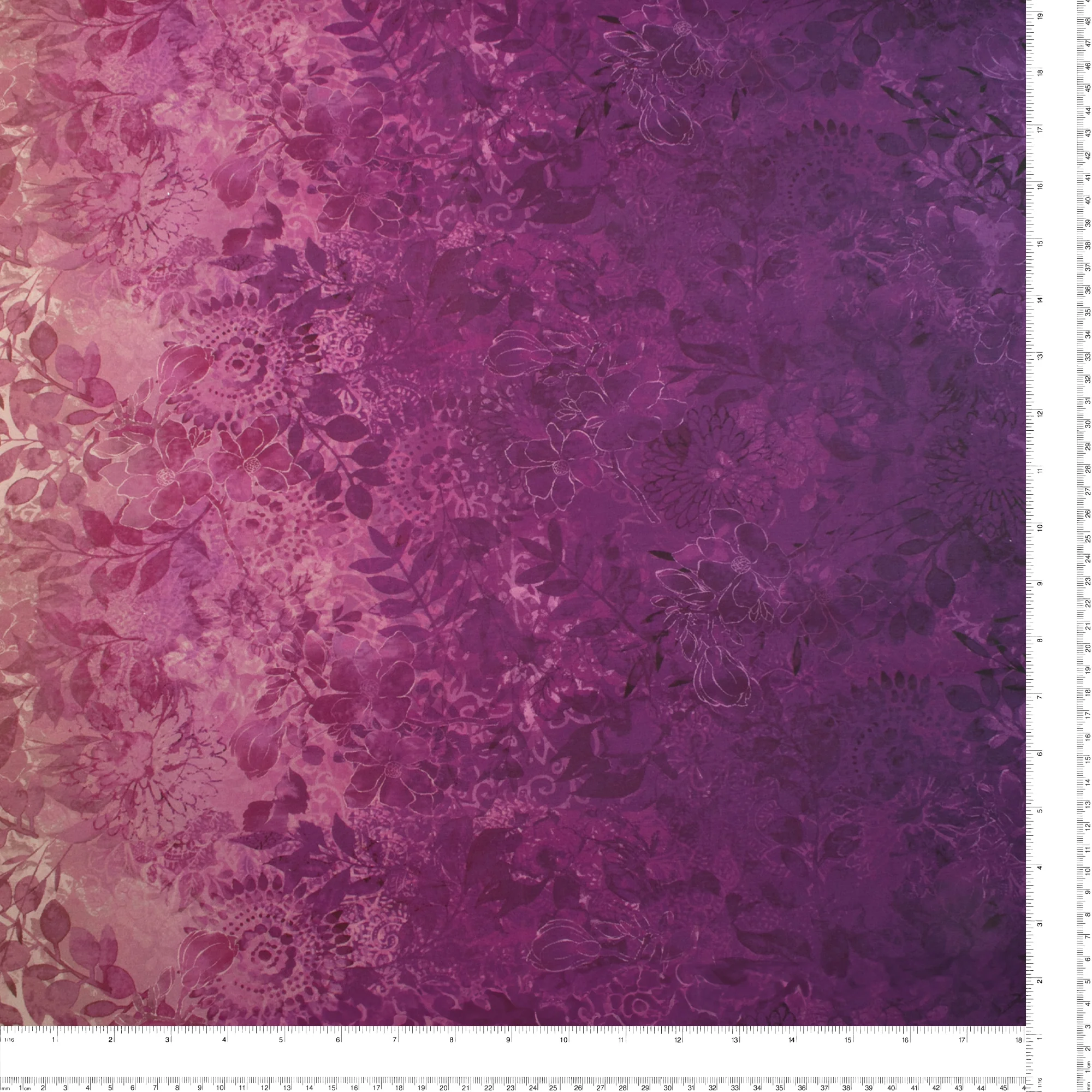 Digital Printed Cotton - GAIA GRADATIONS - 009 - Purple - Image 3