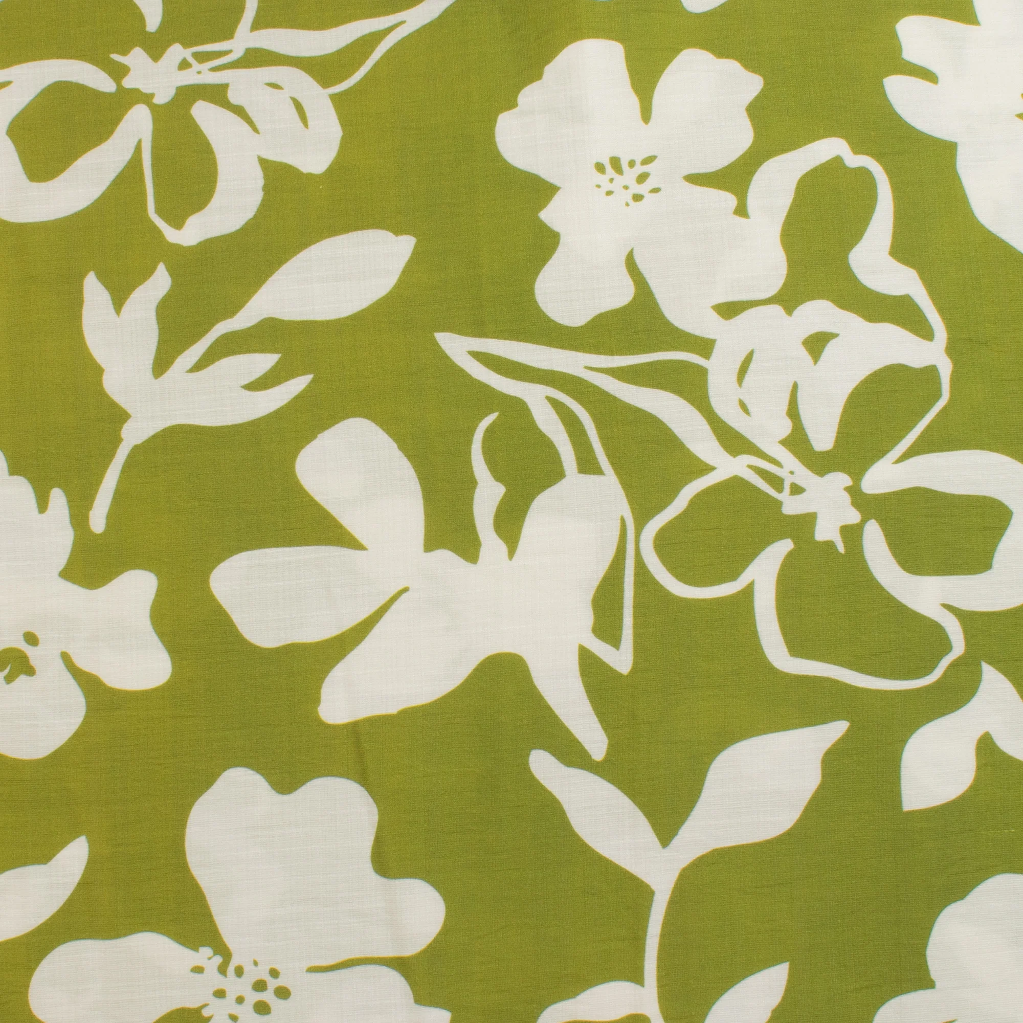 Digital Printed Rayon Nylon Slub - BOREALIS - 016 - Olive