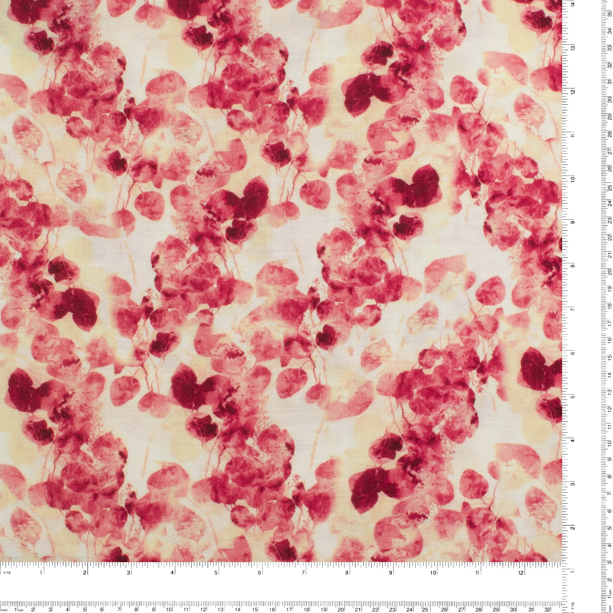 Digital Printed Rayon Nylon Slub - BOREALIS - 018 - Magenta - Image 3
