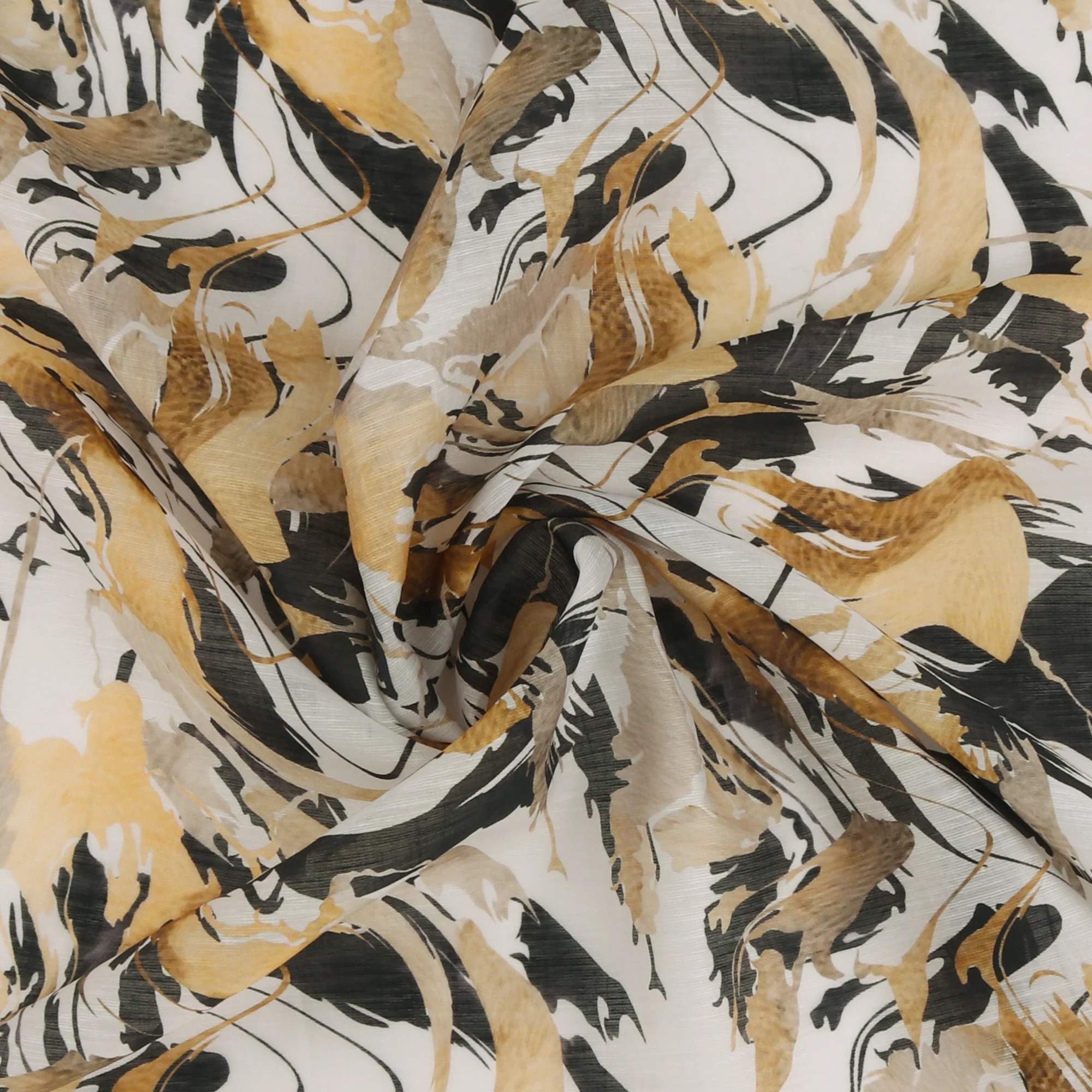 Digital Printed Tencel & Linen - FLORALIA - 002 - Neutral - Image 2