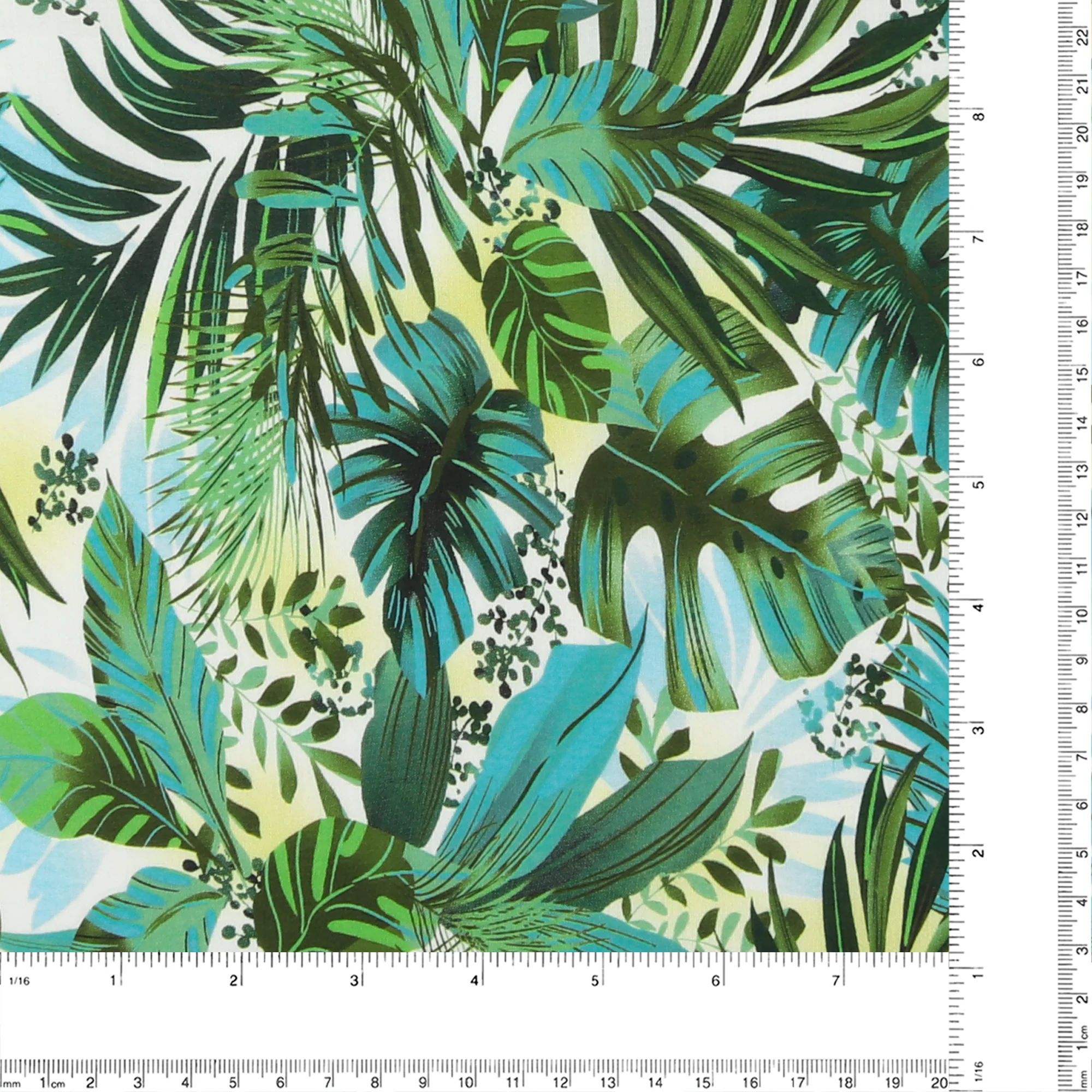 Digital Printed Voile - PASTEL - 006 - Green - Image 3
