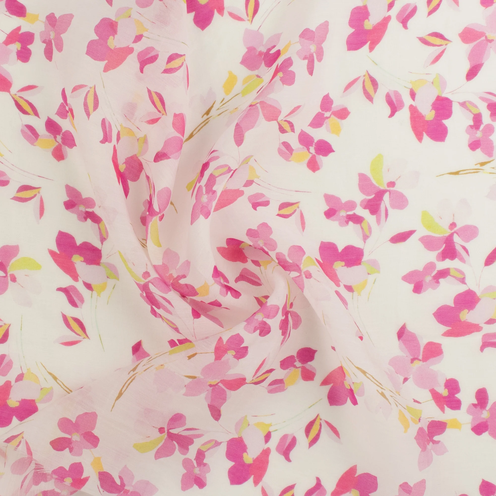 Digital Printed Voile - «TRINITY» - 002 - White - Image 2