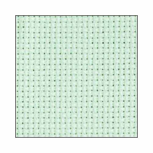 DMC CHARLES CRAFT #GD1436BX - 14 Count Gold Standard Aida - 15″ x 18″ - Light Seafoam Green