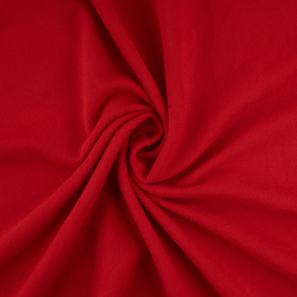 Double Brushed Spandex Knit - Red - Image 2