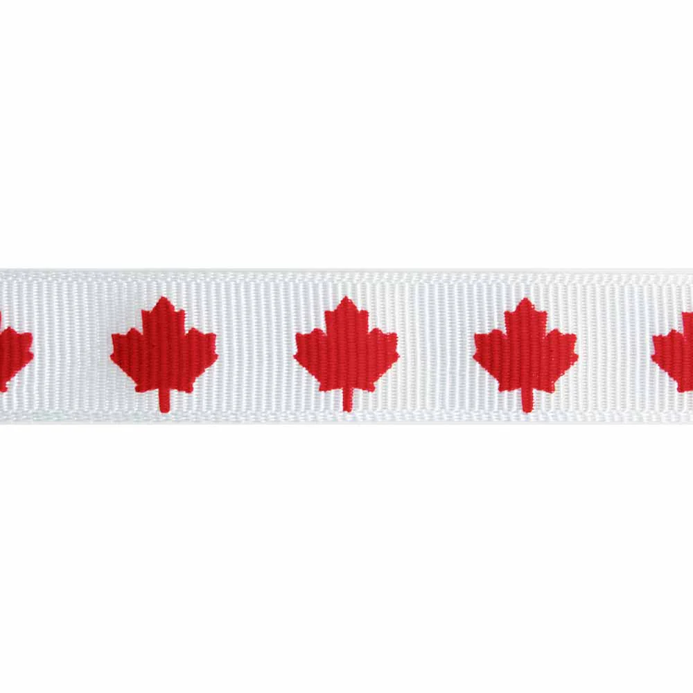 ELAN Canadian Flag Ribbon 16mm x 5m - Image 2