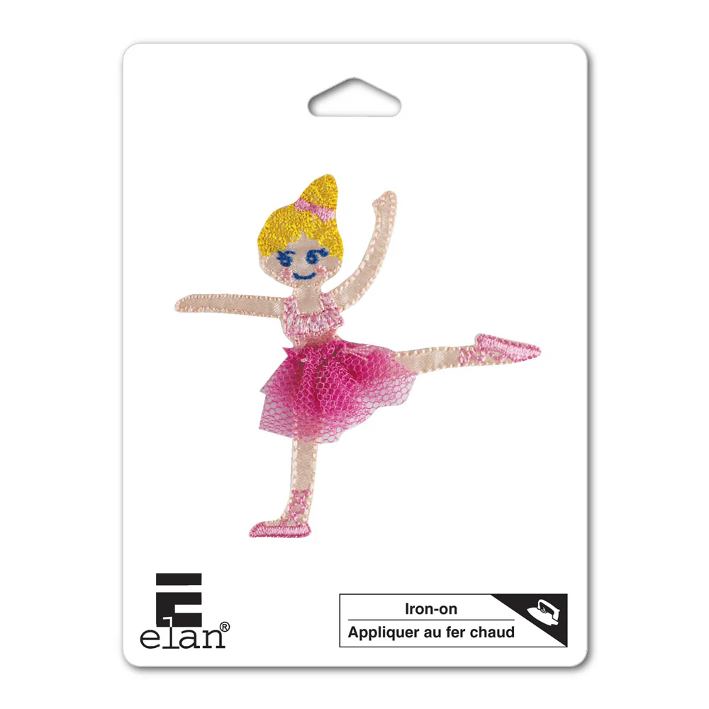 ELAN Motif - Ballerina In Pink - 70mm -1 pcs
