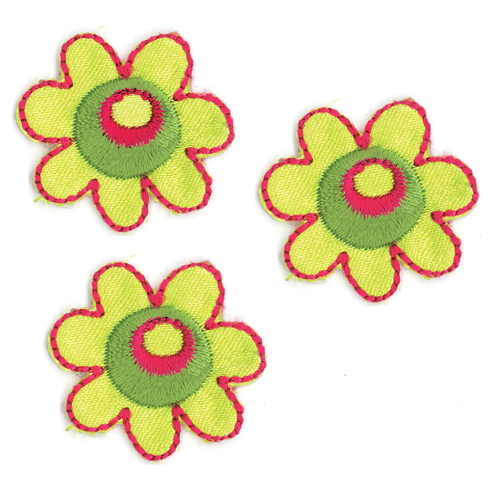 ELAN Motif - Green Flower - 25mm -1 pcs - Image 2