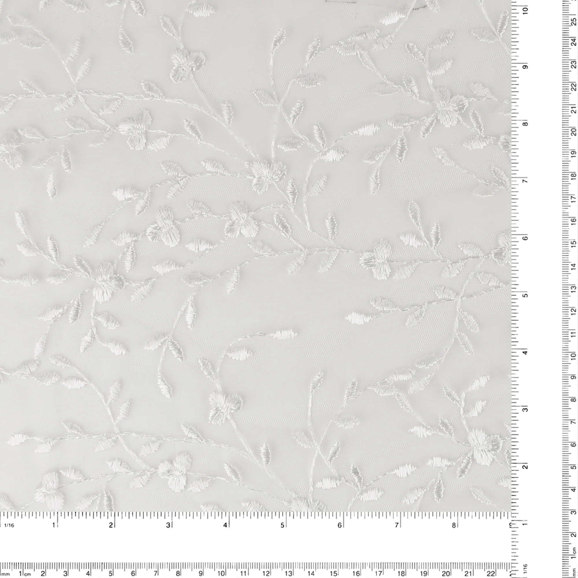 Embroidered Mesh With Sequins - BRIGITTE - 002 - Bone - Image 3