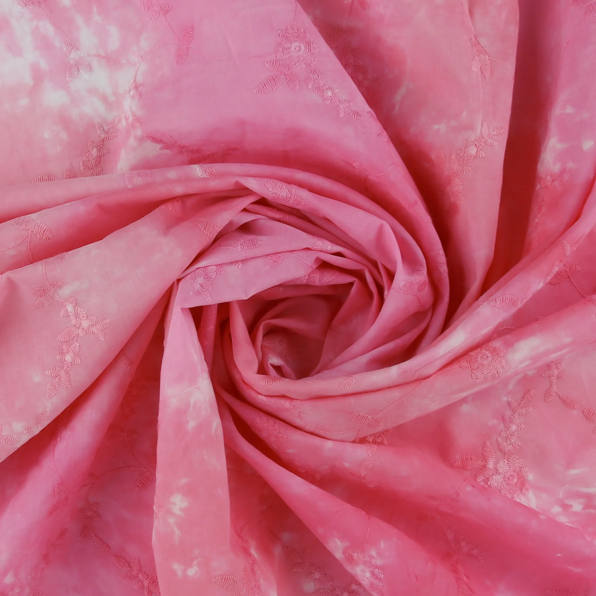 Embroidered Tie Dye Cotton - AVERY - 003 - Pink - Image 2